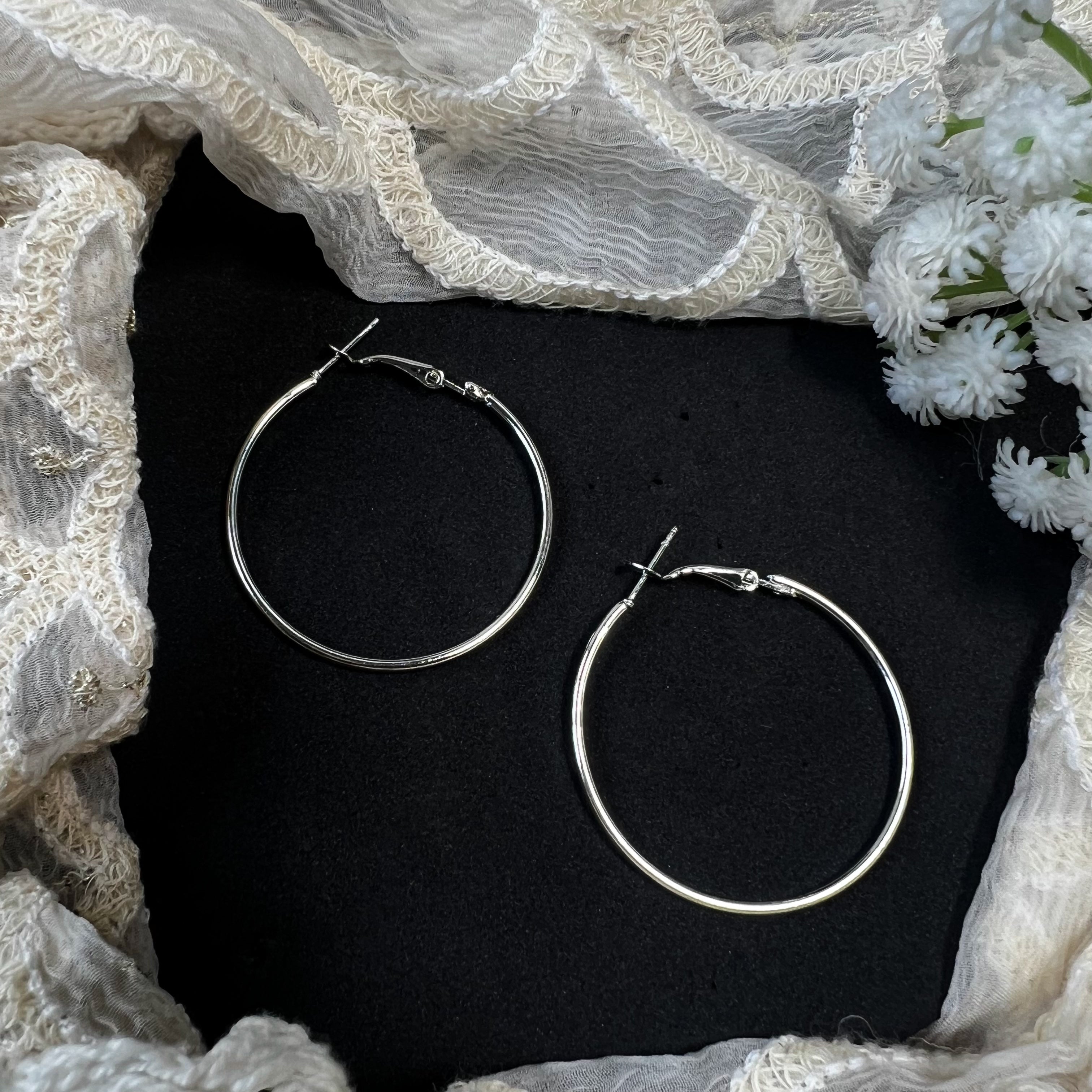 Sheya Silver Hoops