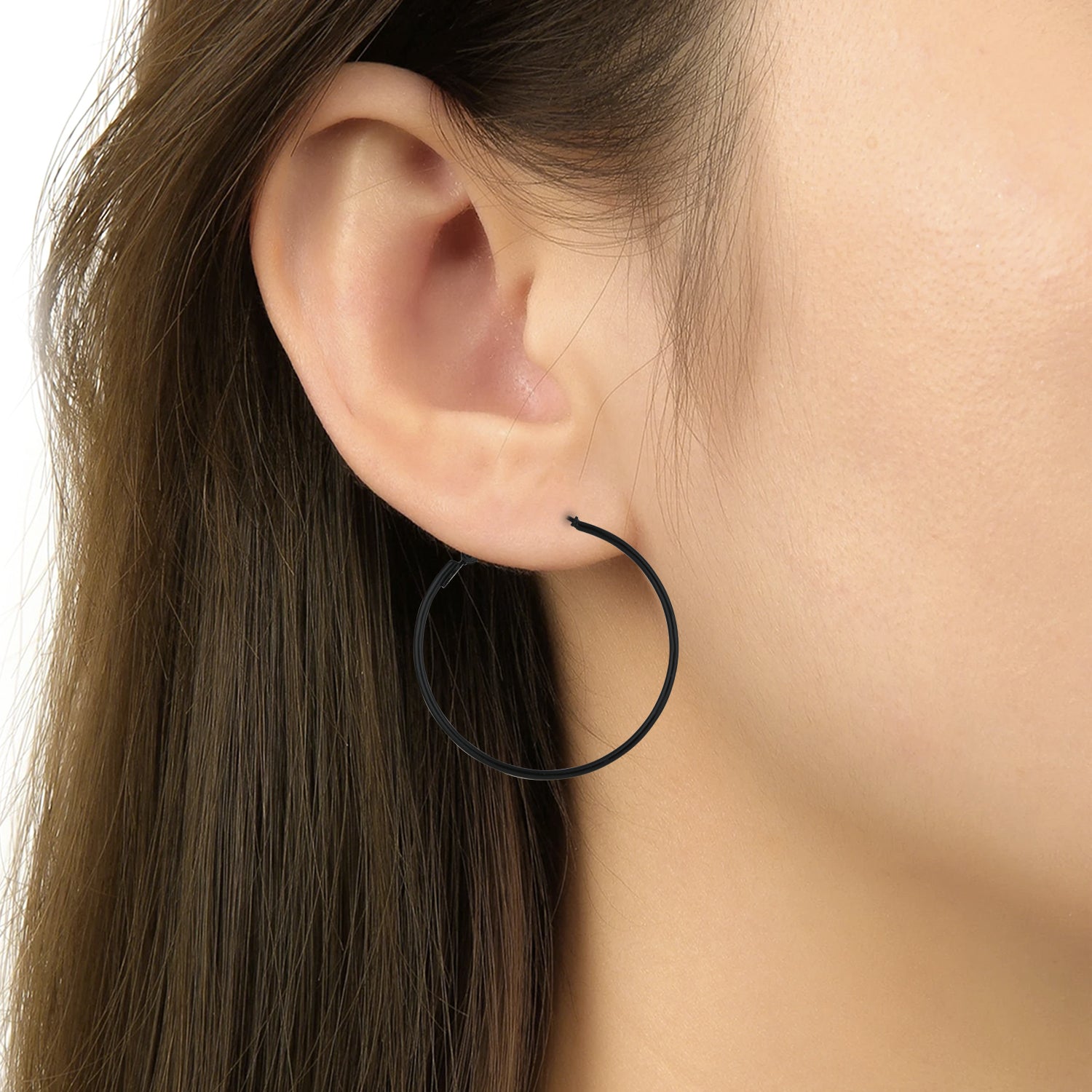 Sheya Black Hoops