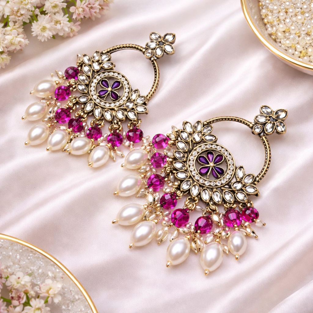 Lyla Wine Earrings