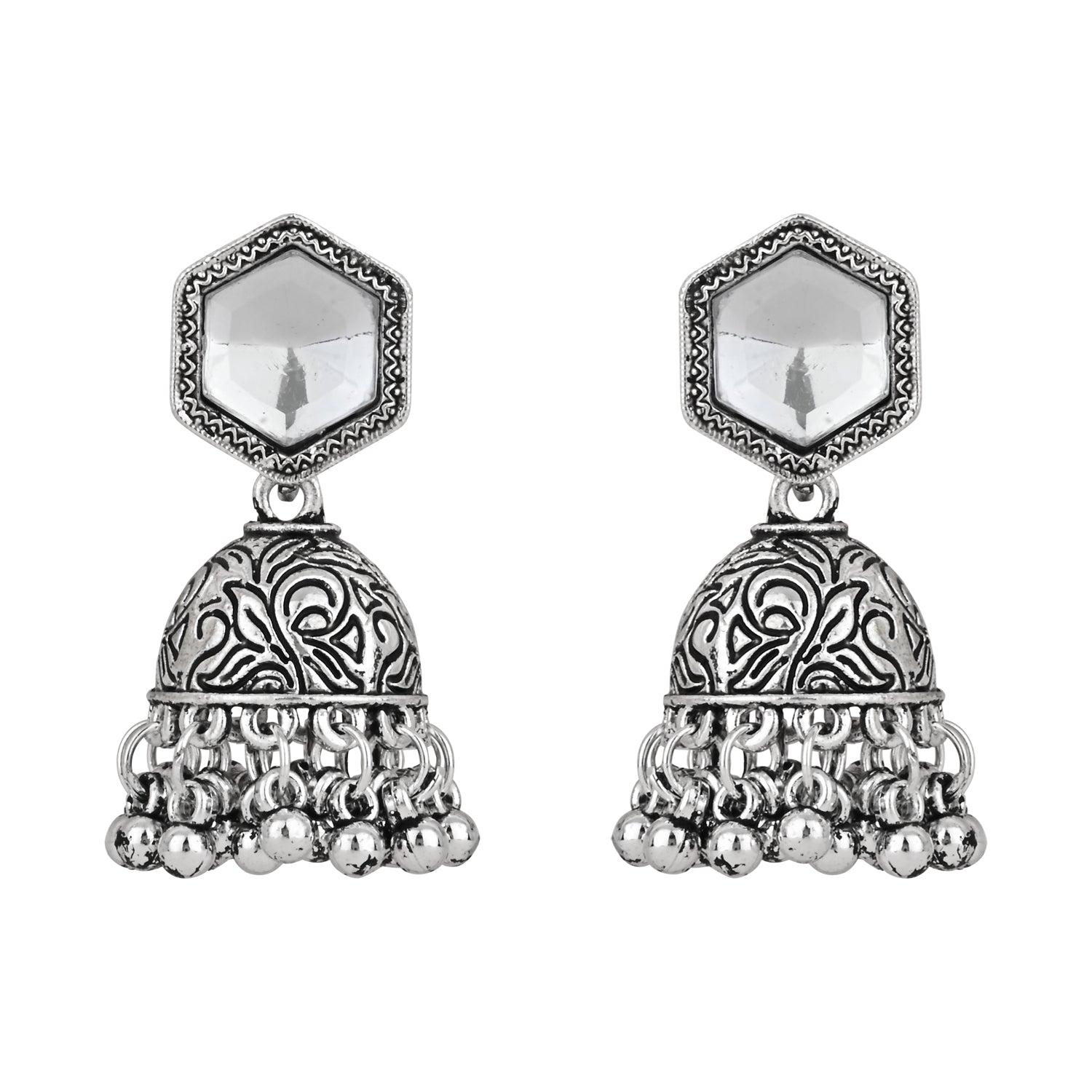 Silasa Oxidised Earrings