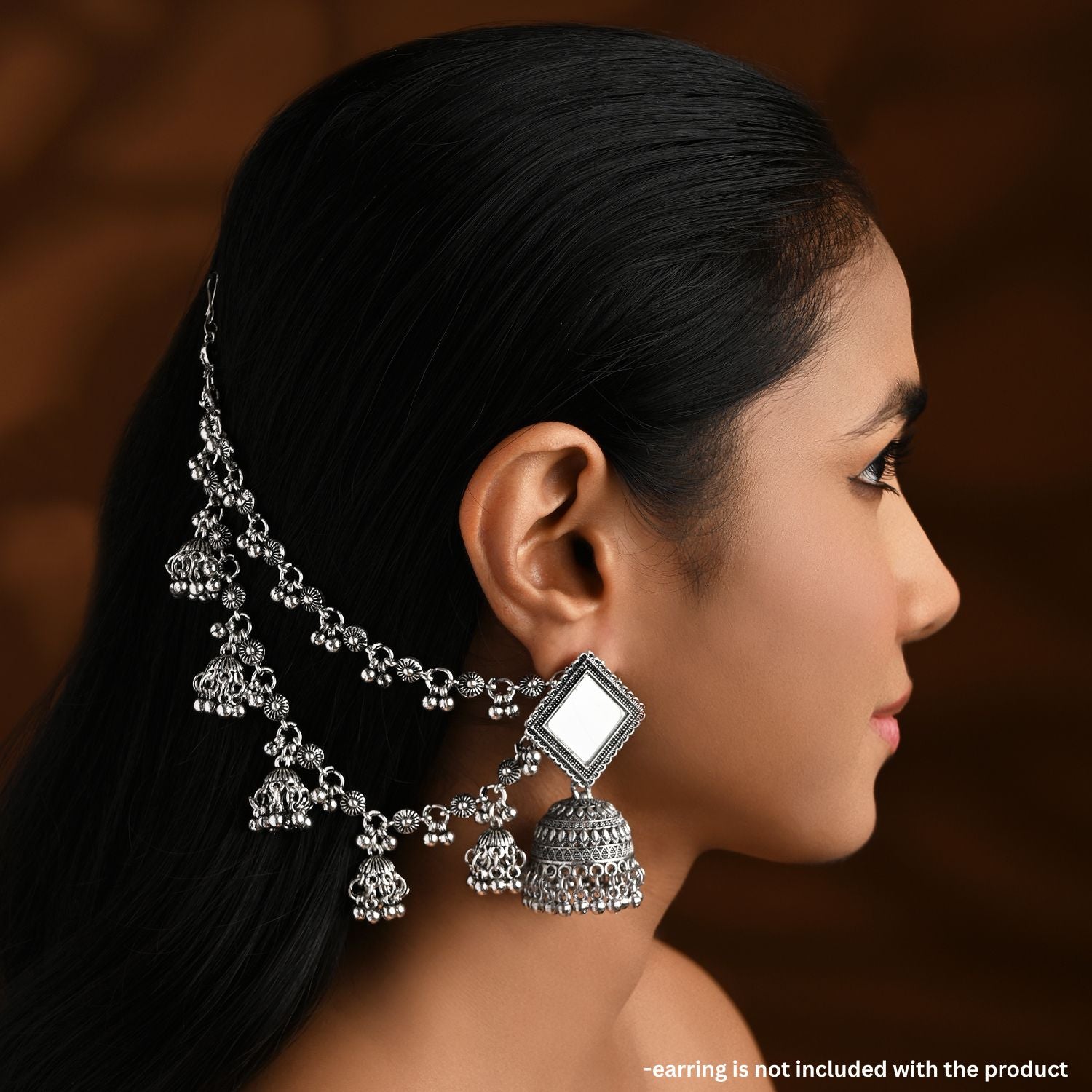 Daaivi Oxidised EarChain