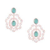 Nathalia Rosegold Mint Earrings