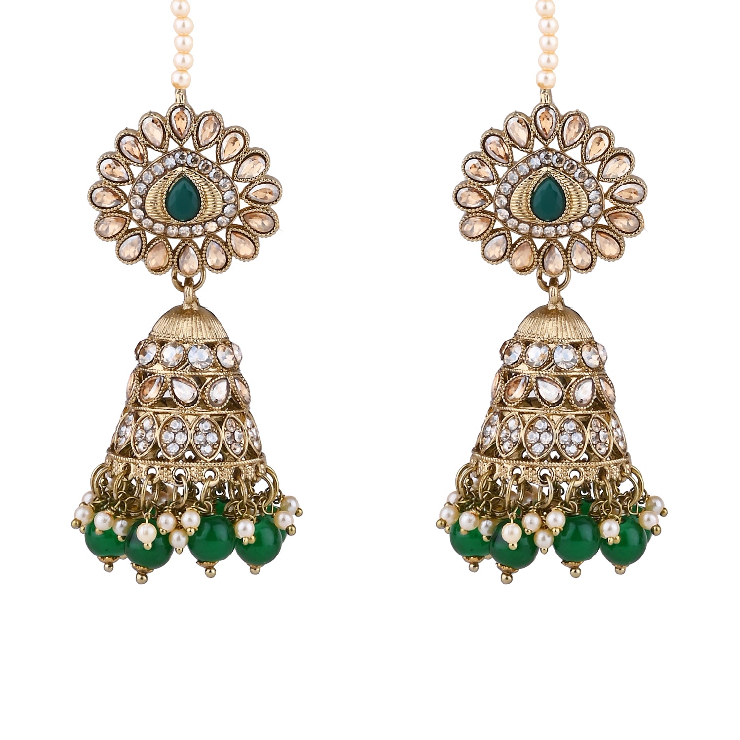 Sanaya Green Earrings