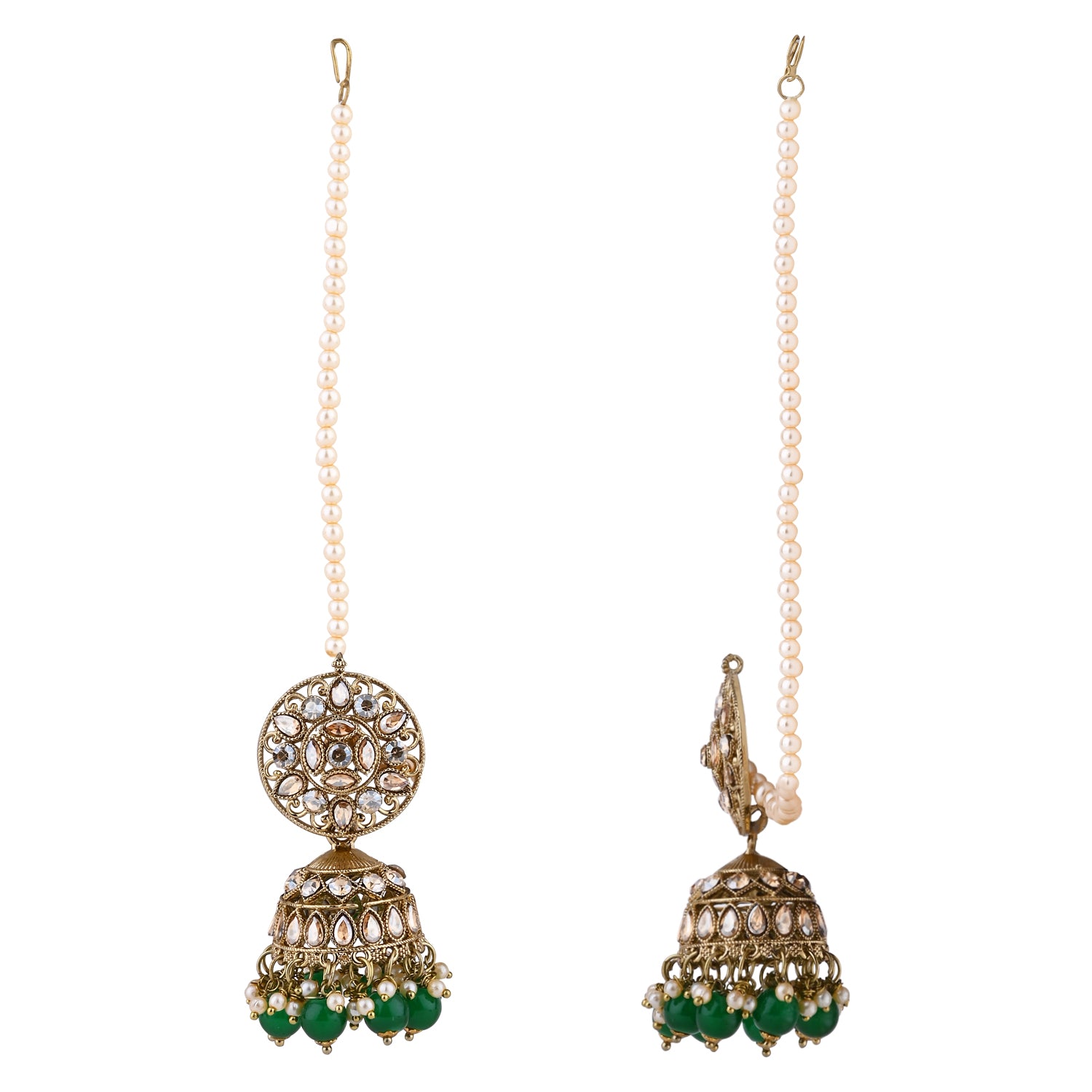 Vaishali Green Earrings