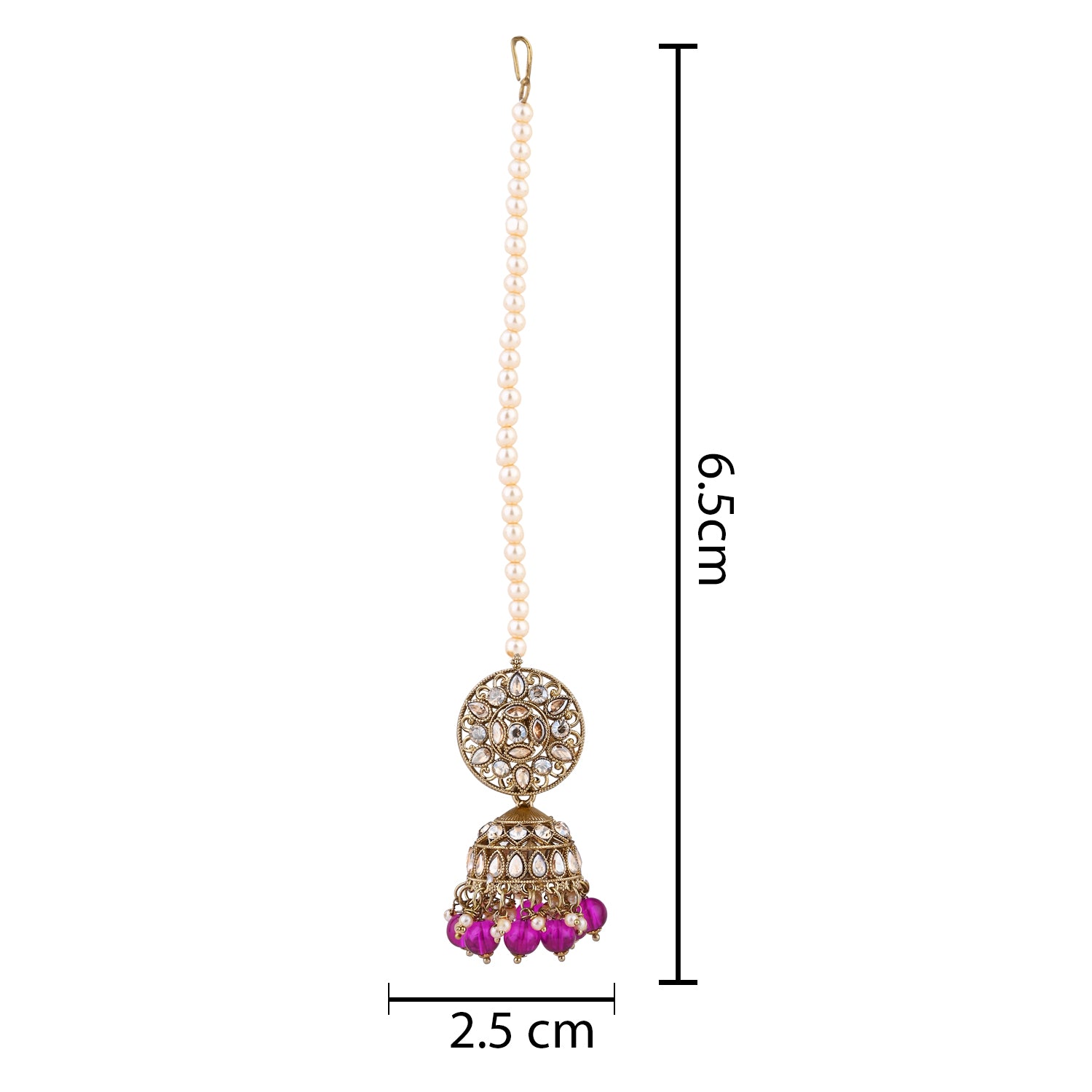 Vaishali Purple Earrings