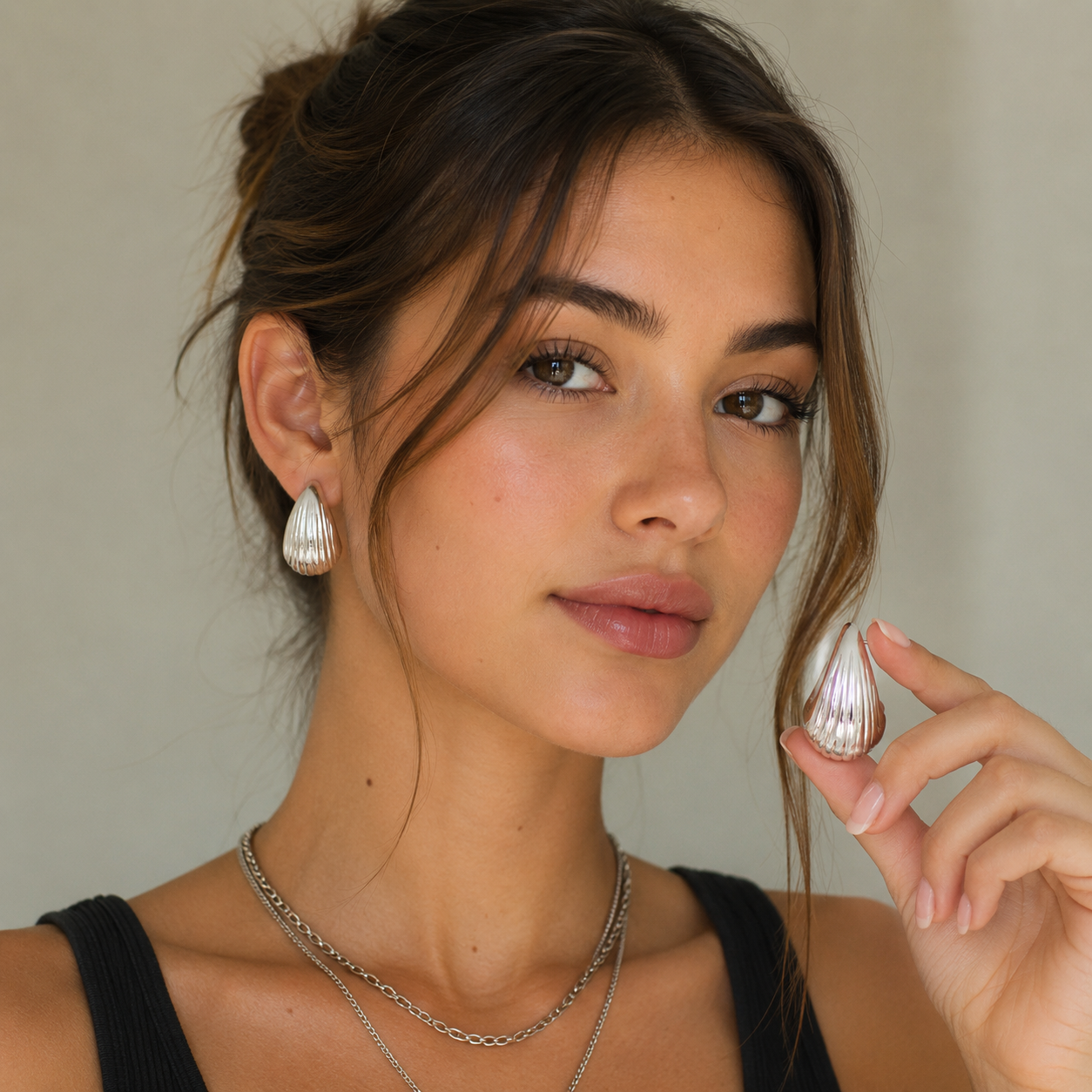 Alana Silver Studs