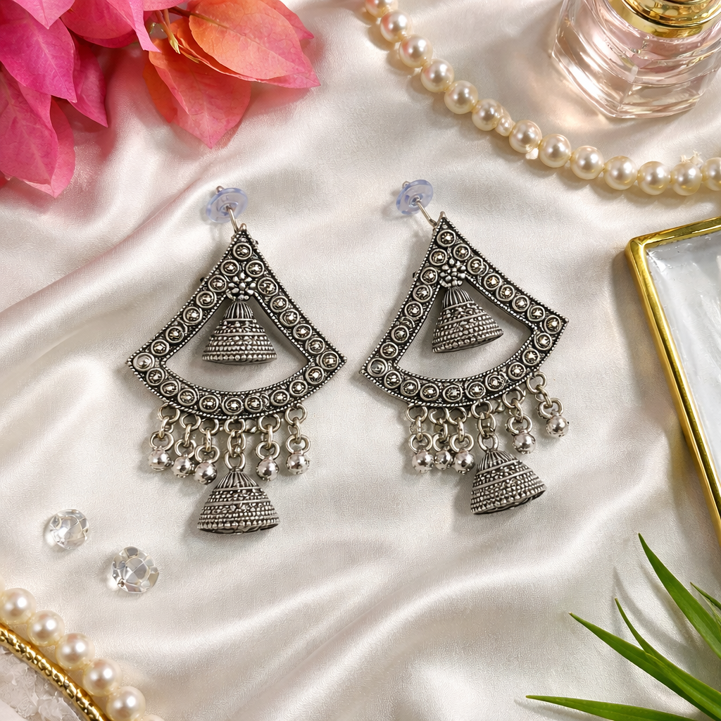 Shyana Oxidised Earrings