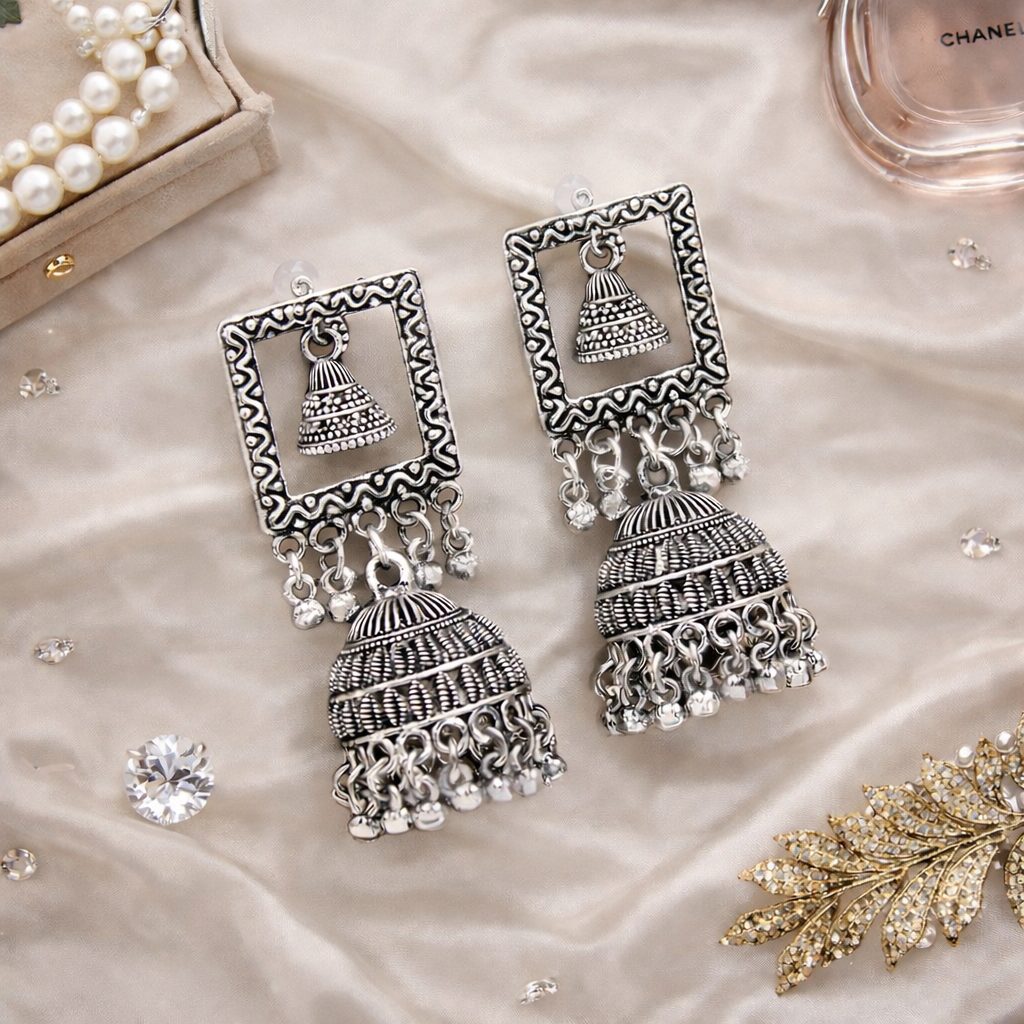 Tithi Oxidised Earrings