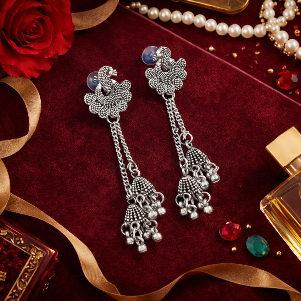 Nirvani Oxidised Earrings