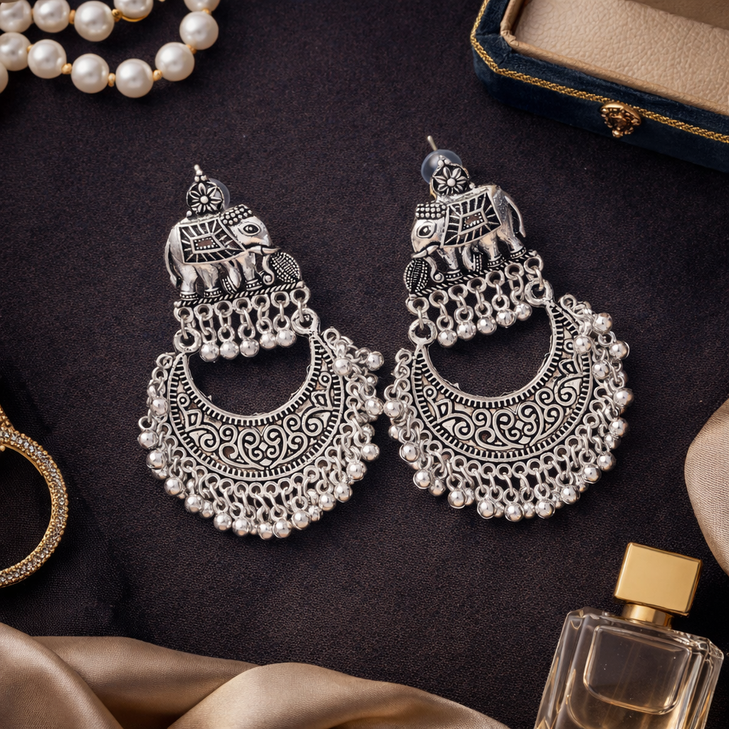 Parina Oxidised Earrings