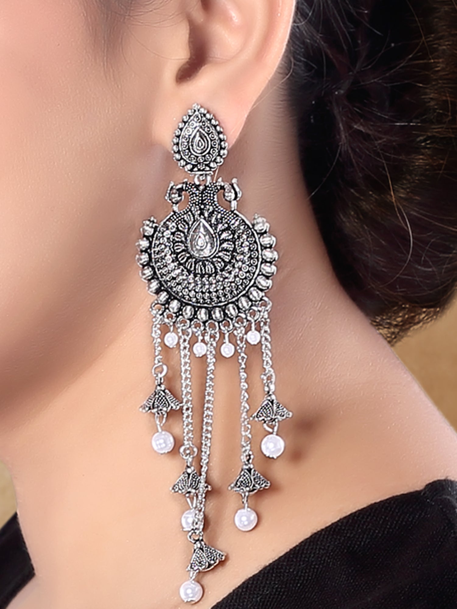 Rudhi Oxidised Earrings