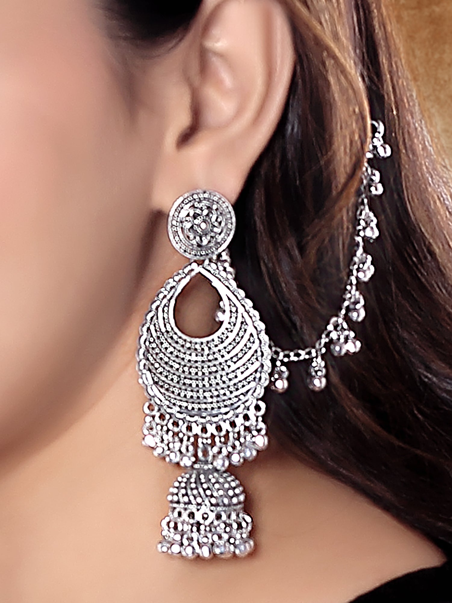 Nyshita Oxidised Earrings