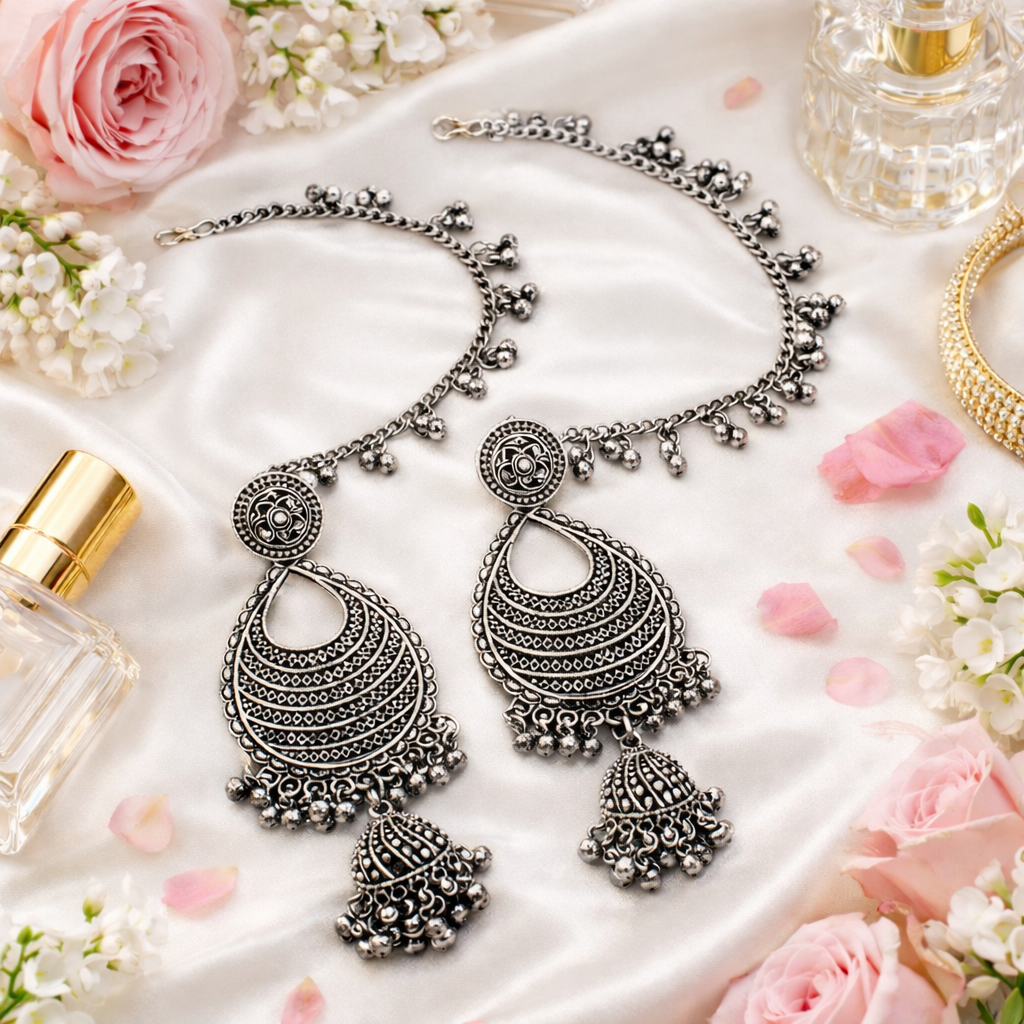 Nyshita Oxidised Earrings