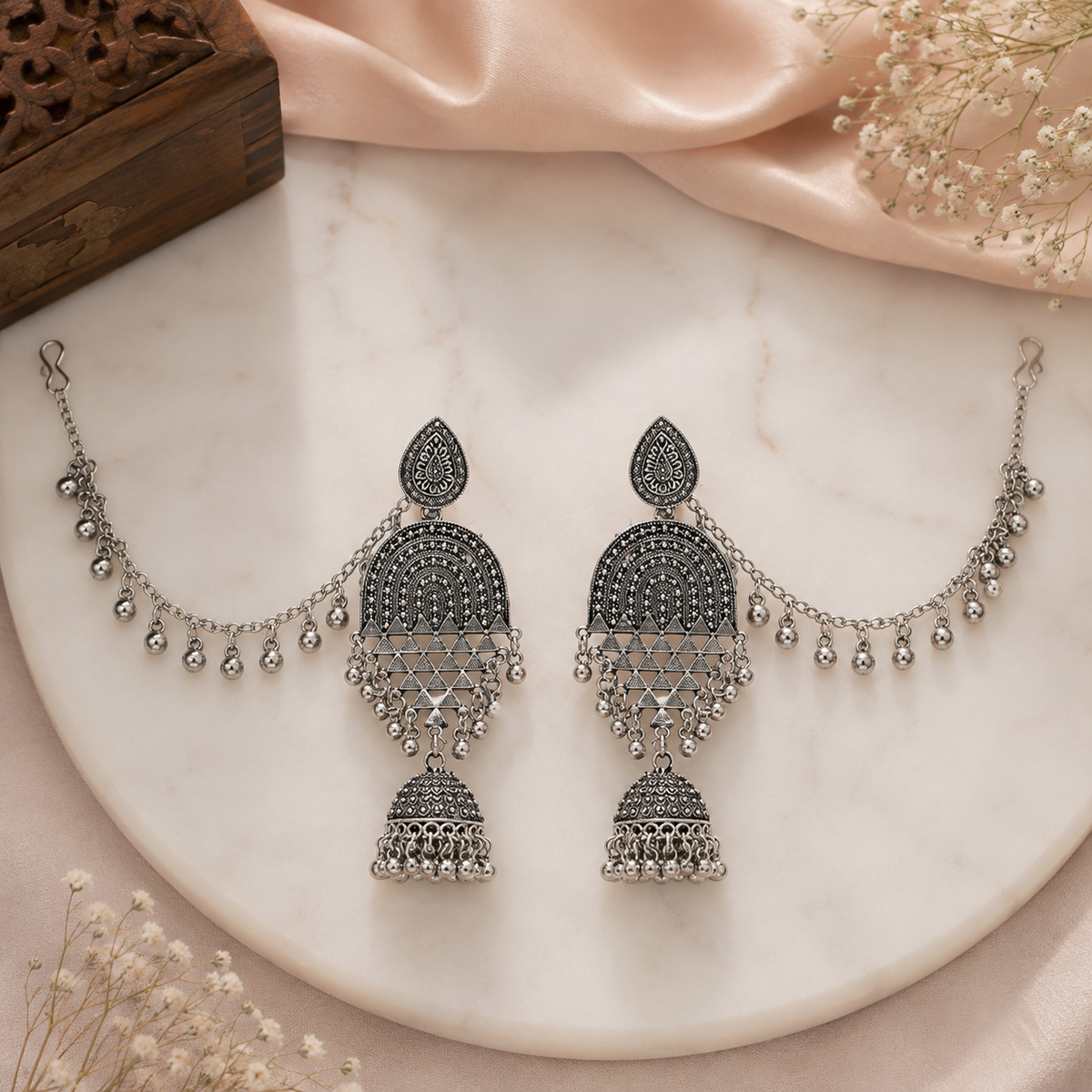 Ravya Oxidised Earrings