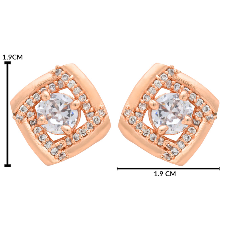 Navira RoseGold Earrings