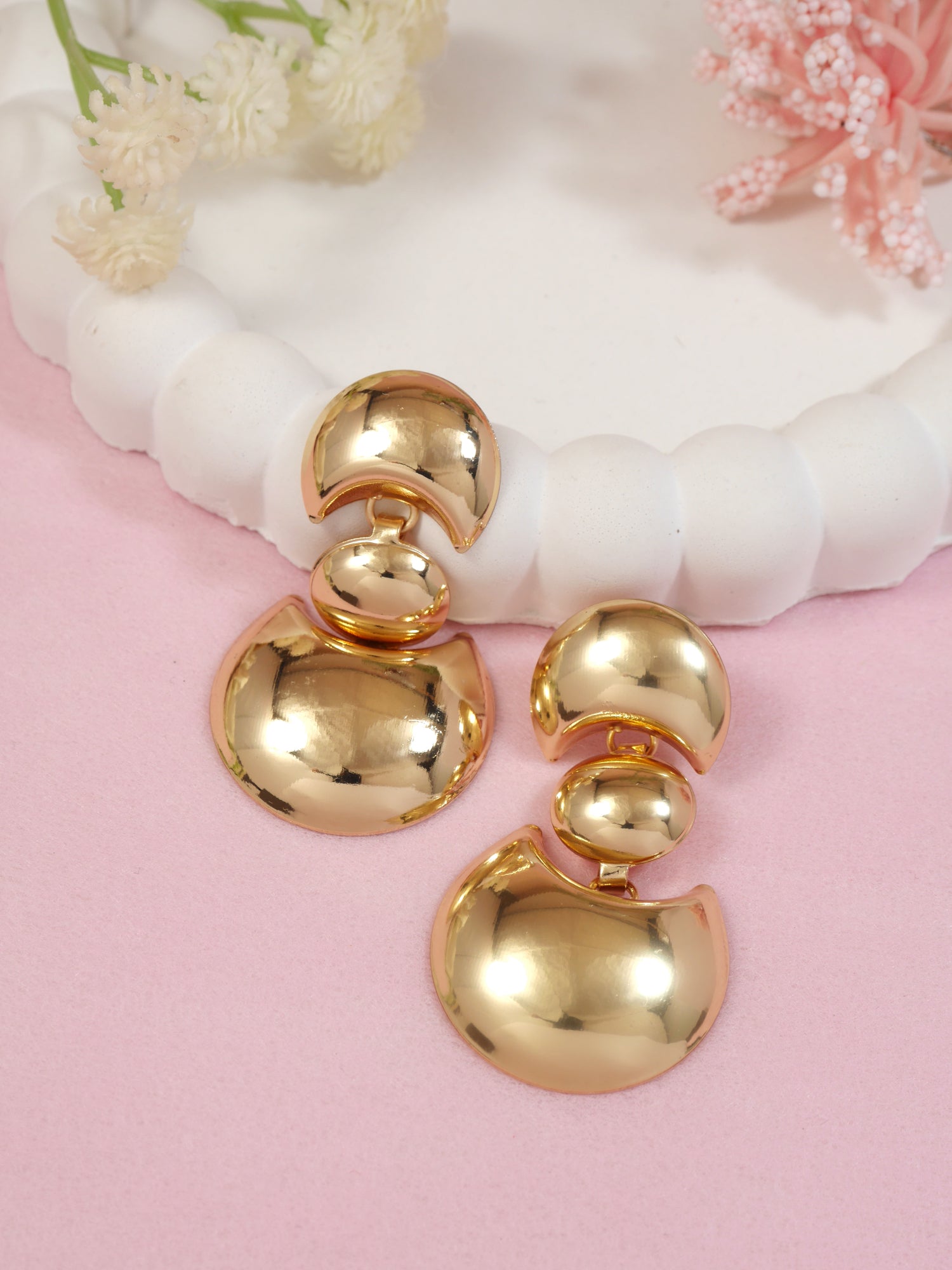Sienna Gold Statement EArrings