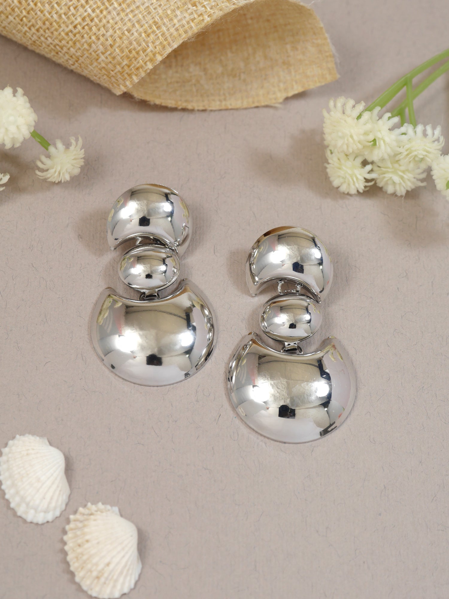 Sienna Silver Statement EArrings