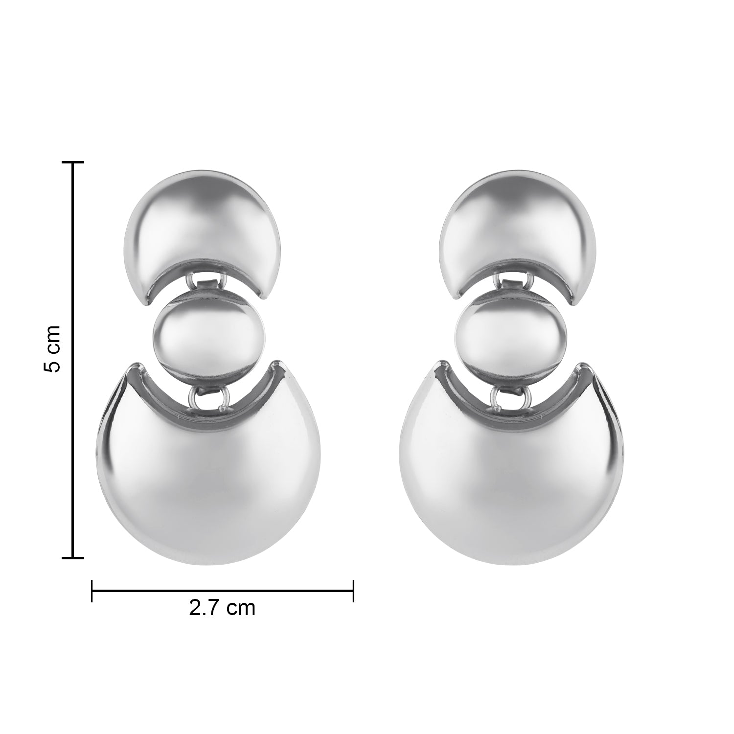 Sienna Silver Statement Earrings
