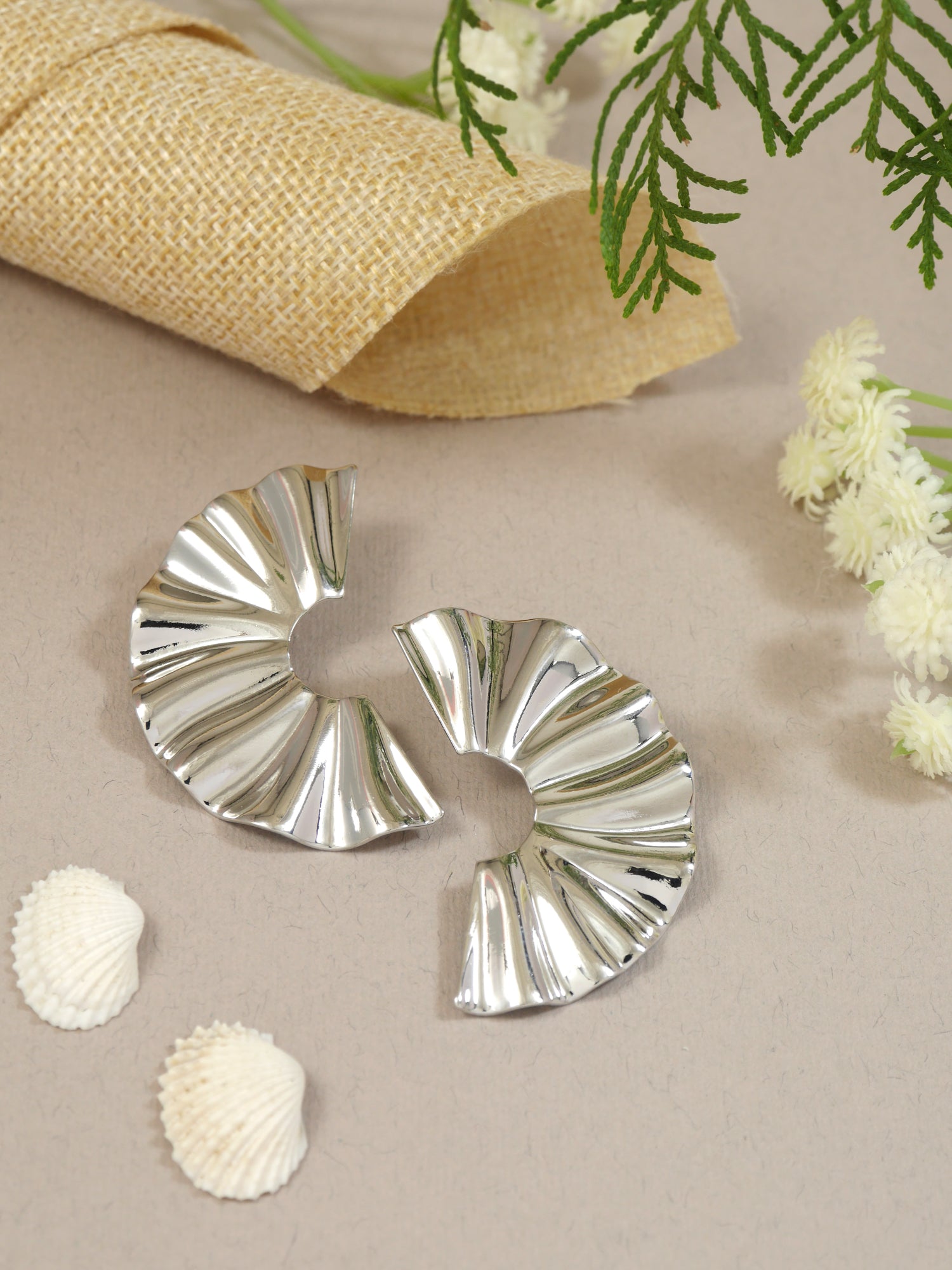 Kylie Silver Statement EArrings