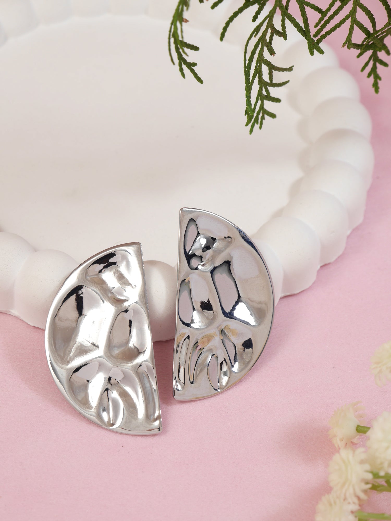 Ashley Silver Statement EArrings