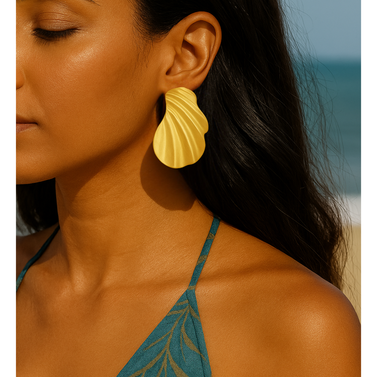Kaitlyn Gold Statement Earrings