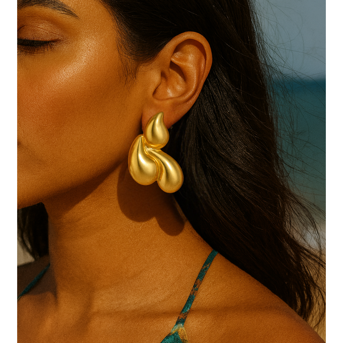 Camryn Gold Statement Earrings