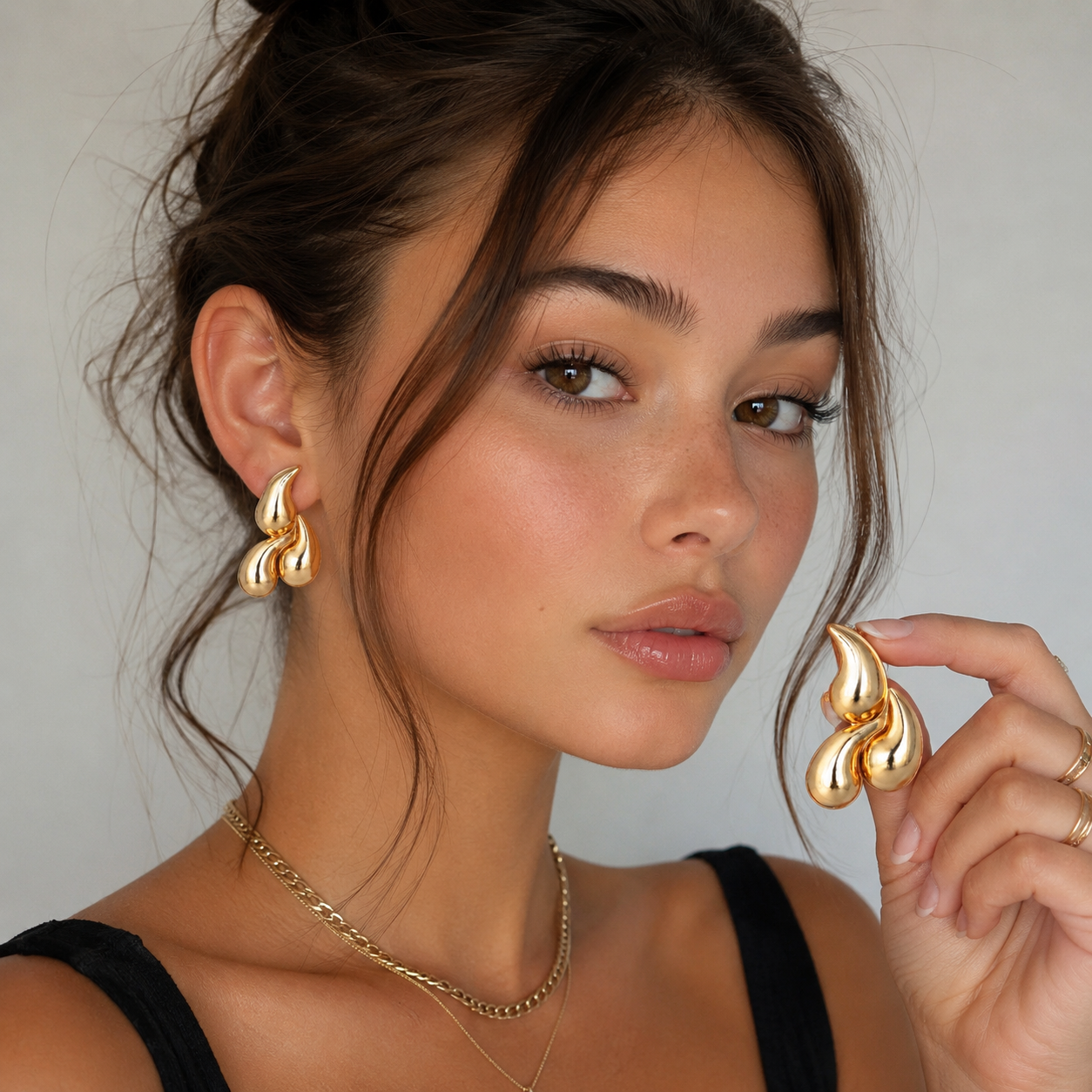 Camryn Gold Statement Earrings