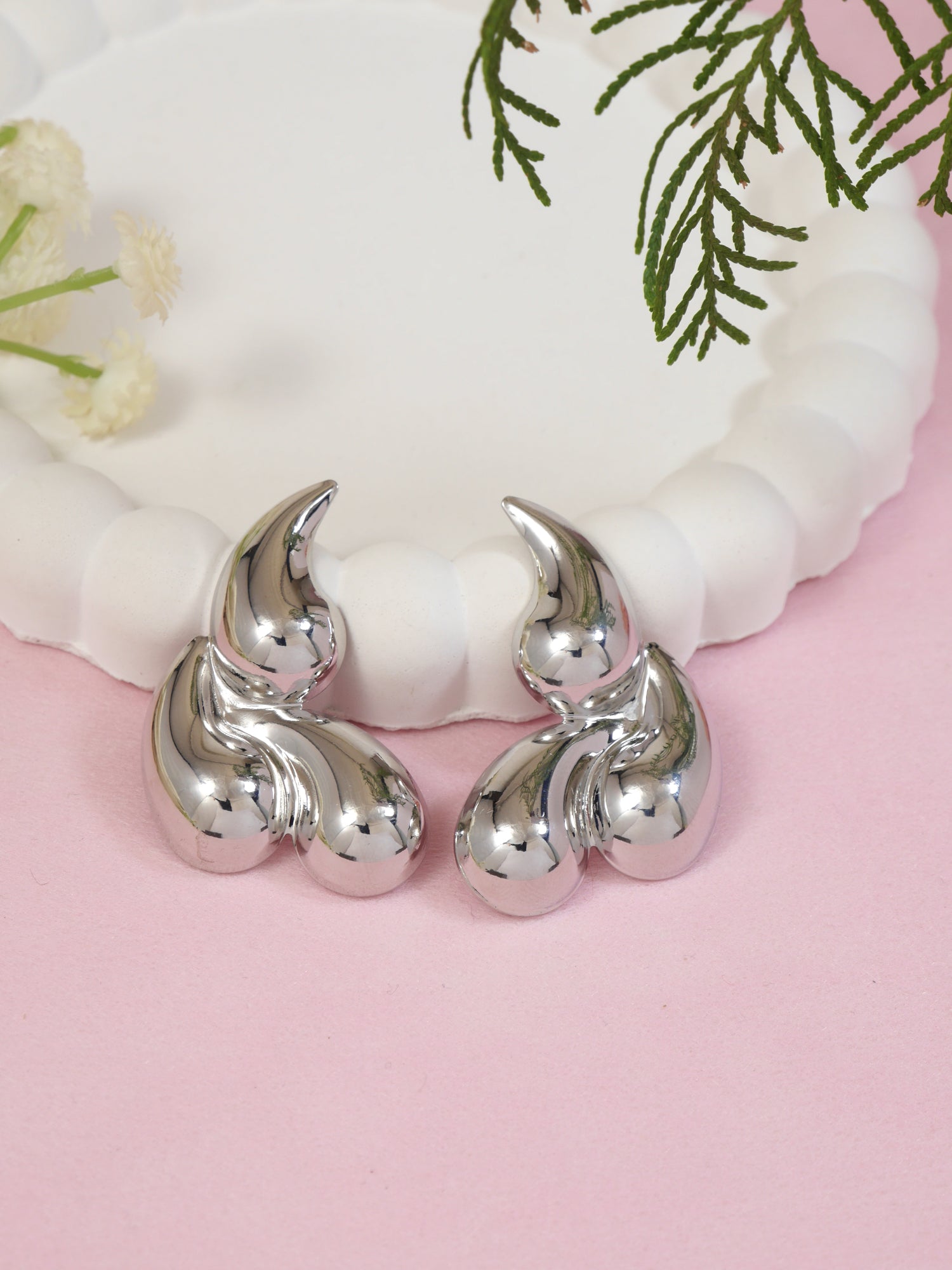 Camryn Silver Statement Earrings
