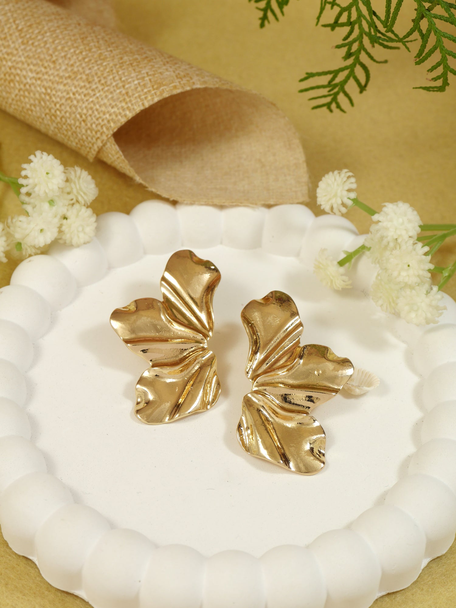 Aura Gold Statement EArrings