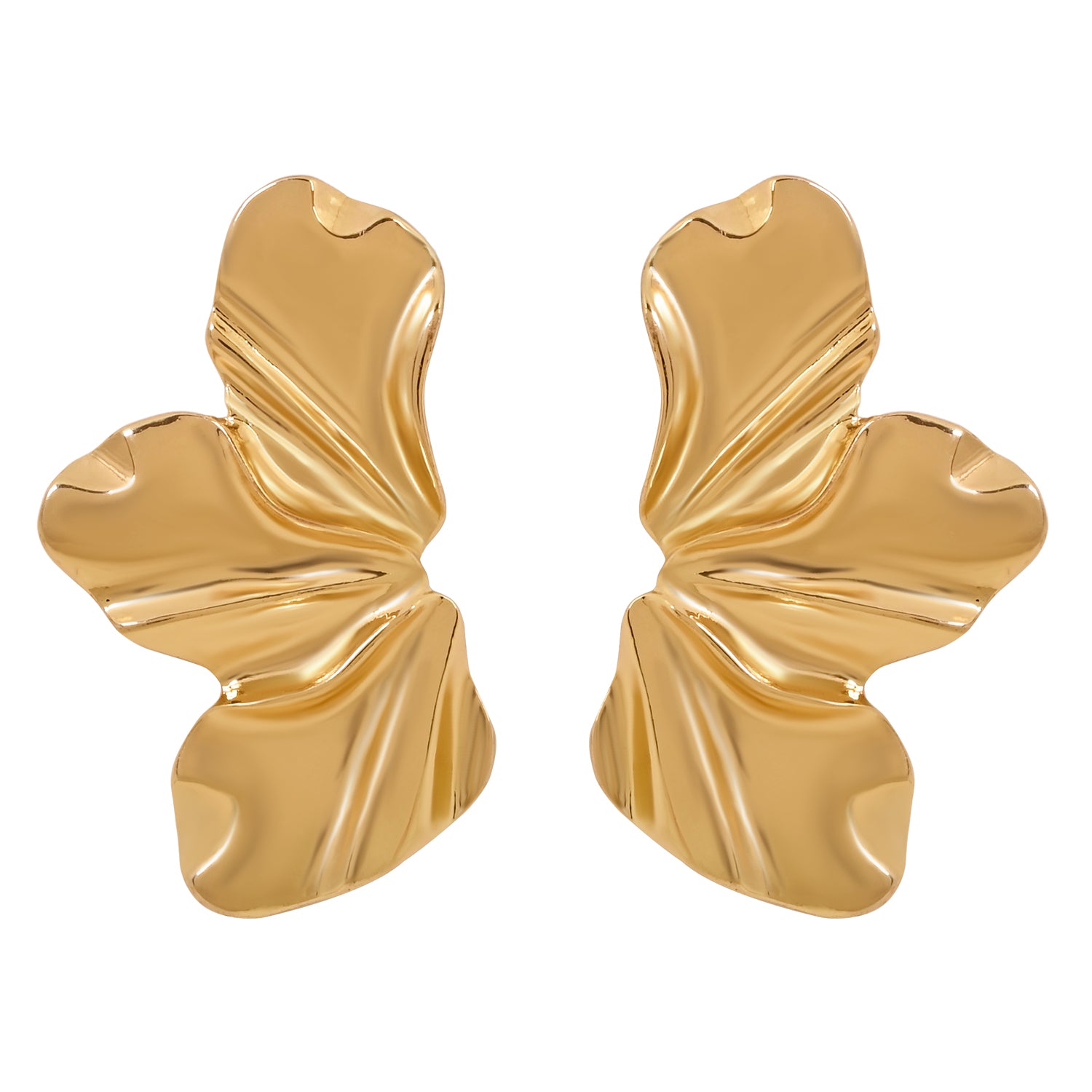 Aura Gold Statement Earrings