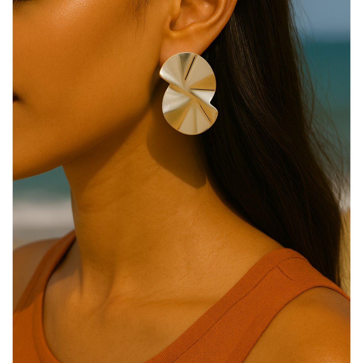 Rumi Silver Statement Earrings