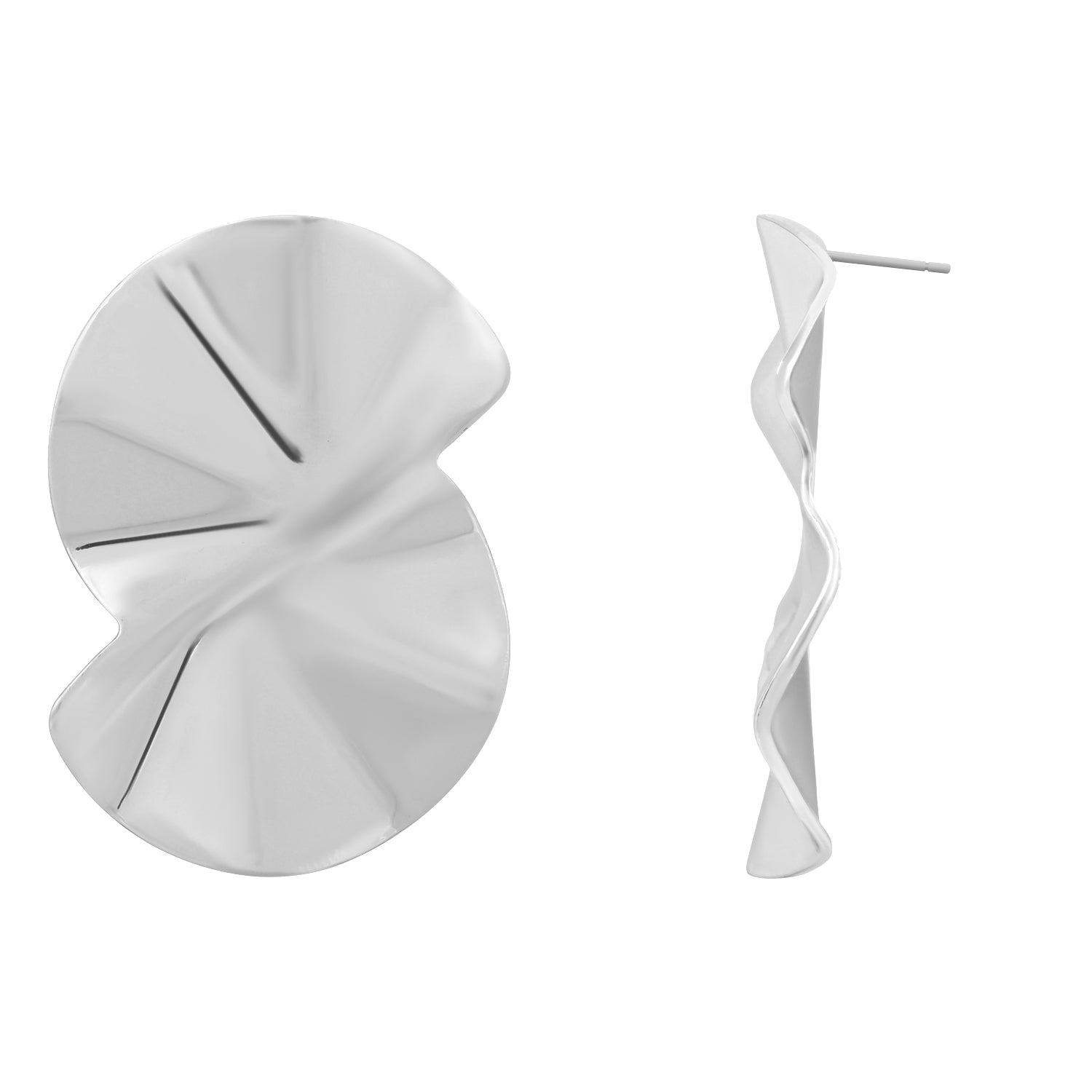 Rumi Silver Statement Earrings