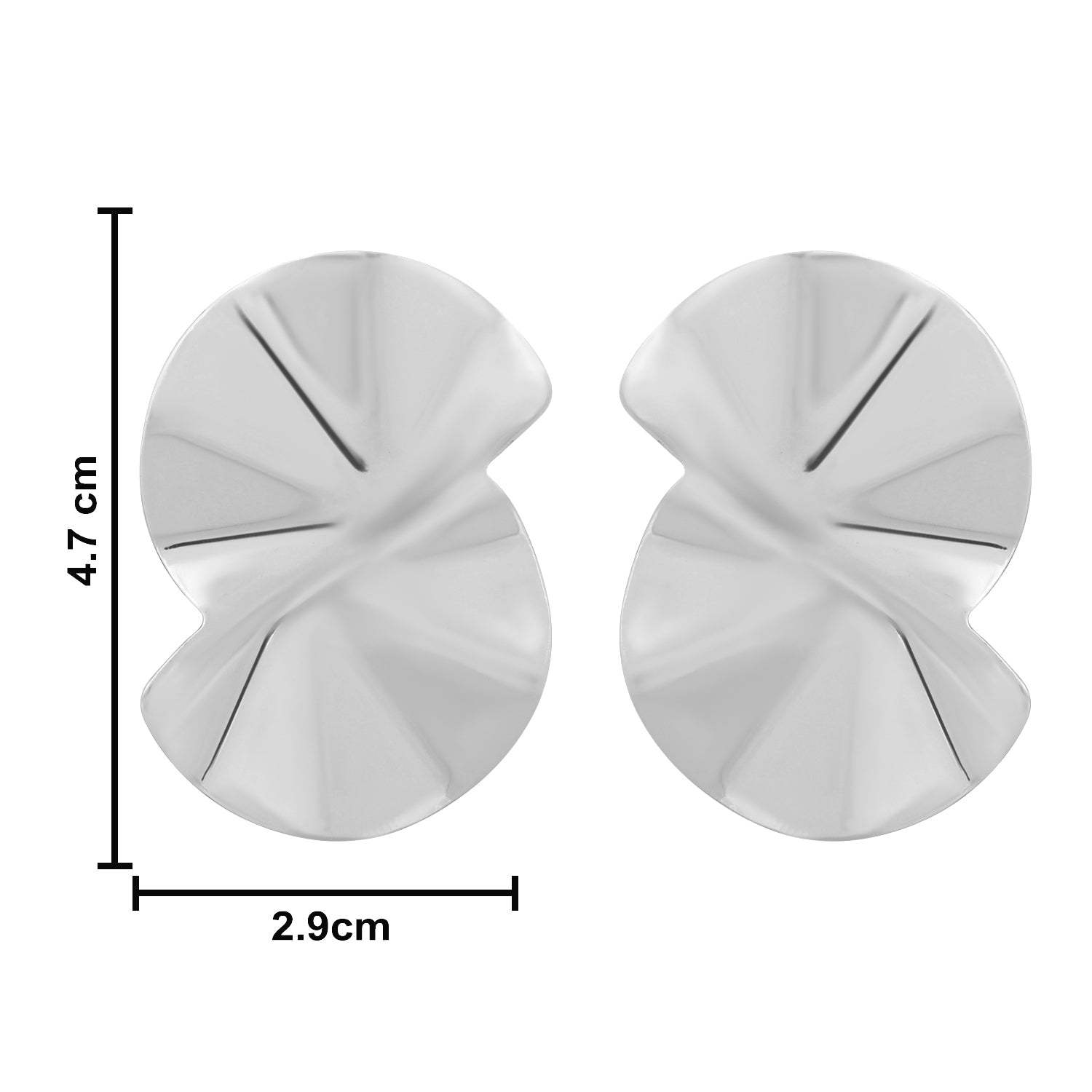 Rumi Silver Statement Earrings