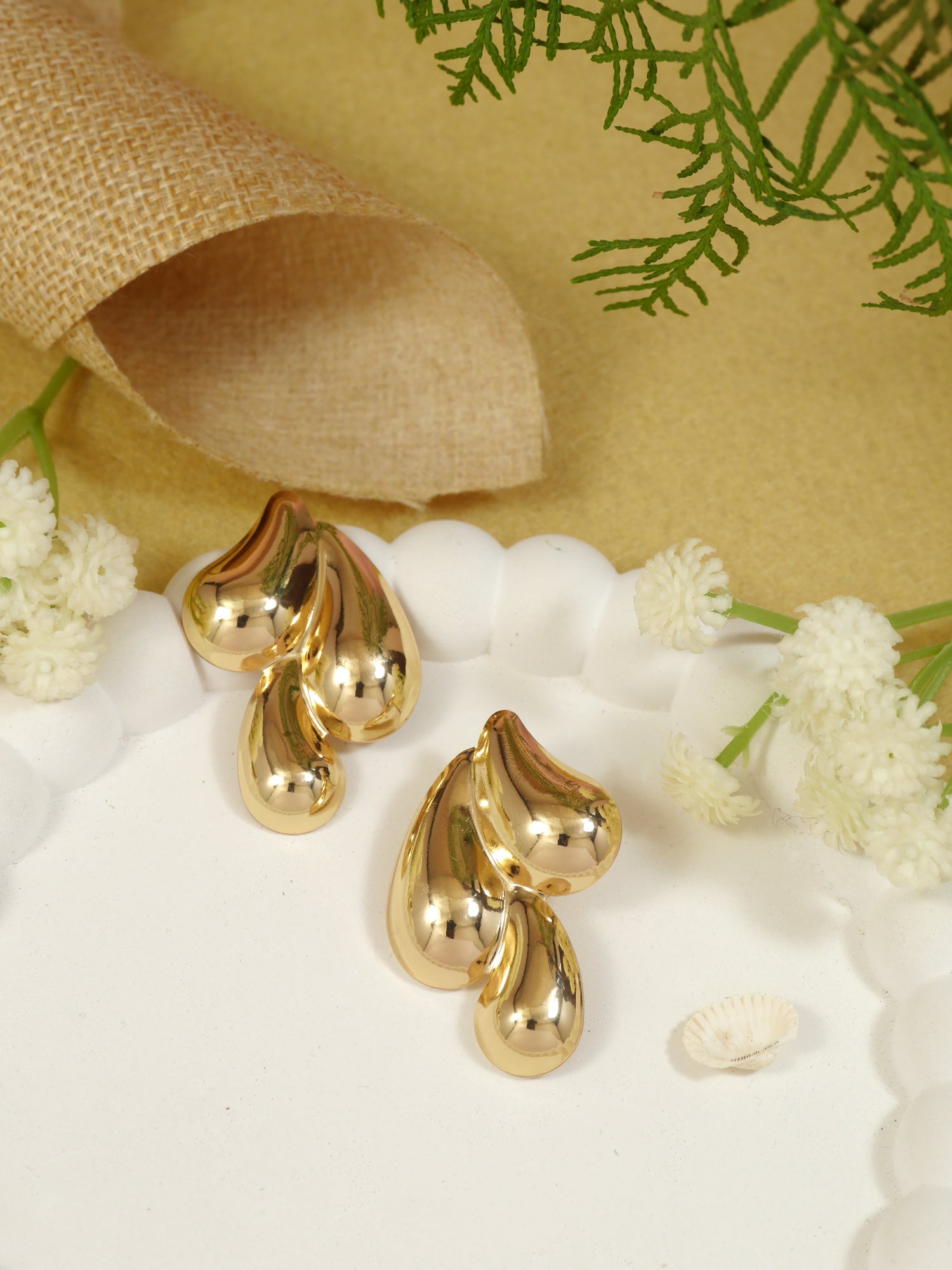 Veronica Gold Statement Earrings