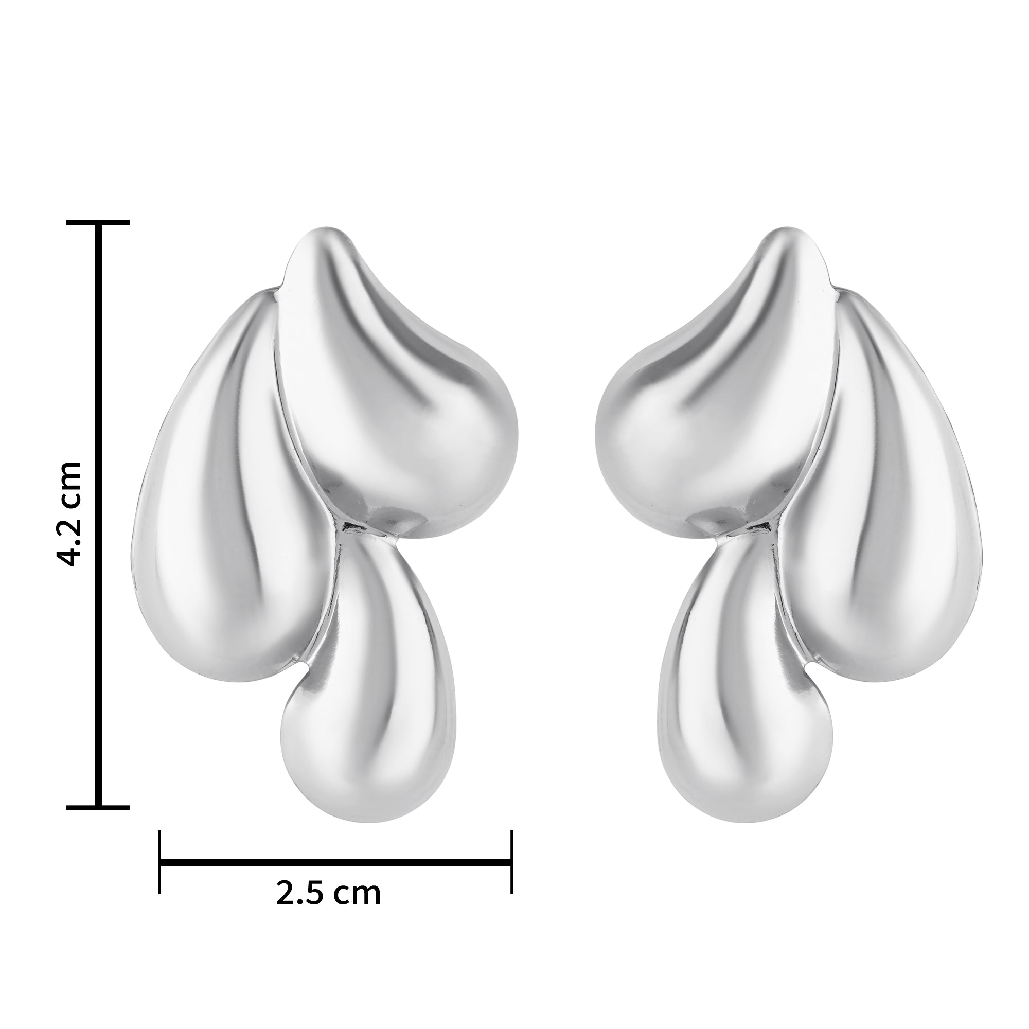 Veronica Silver Statement Earrings