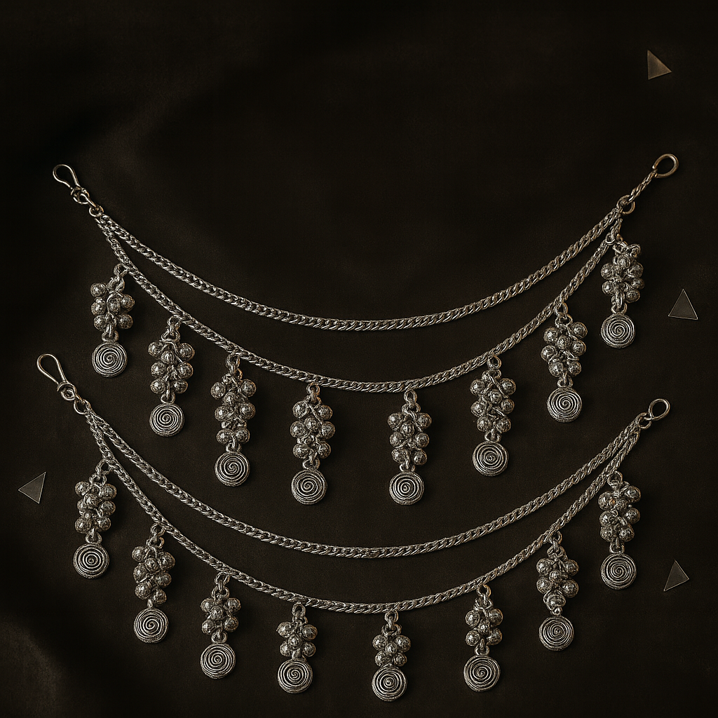 Ivana - Oxidised Earchain