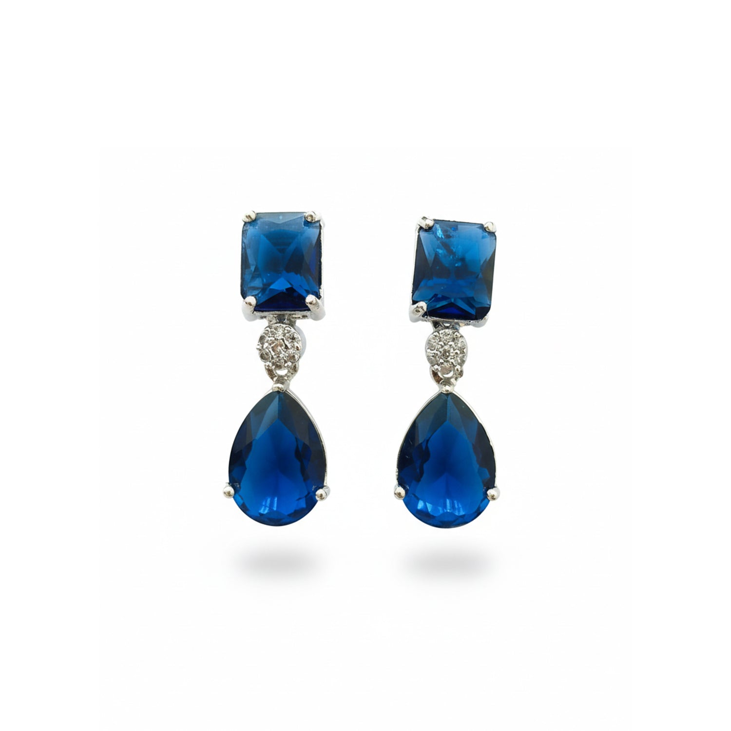 Lia Silver Blue Earrings