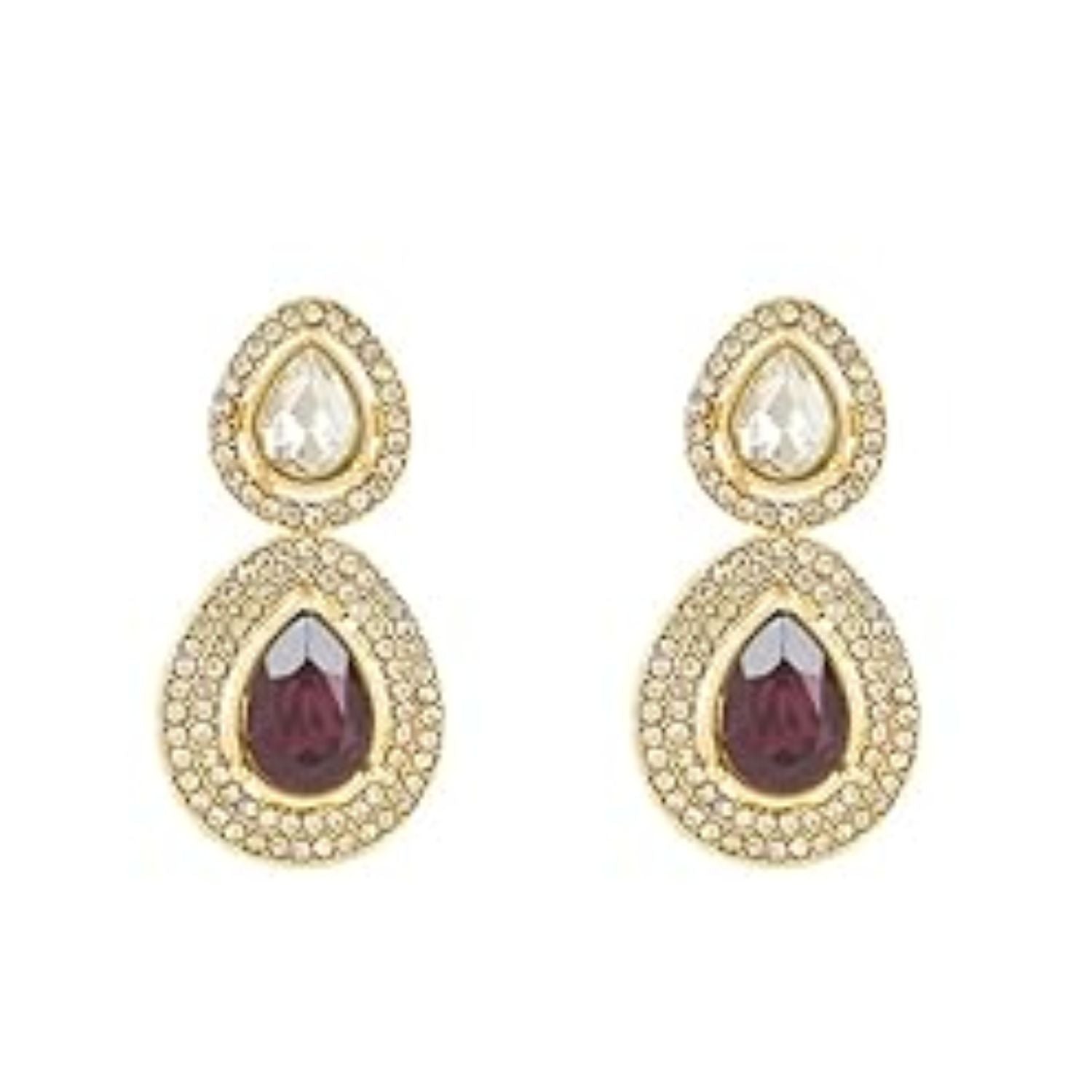 Eknoor Wine Earrings