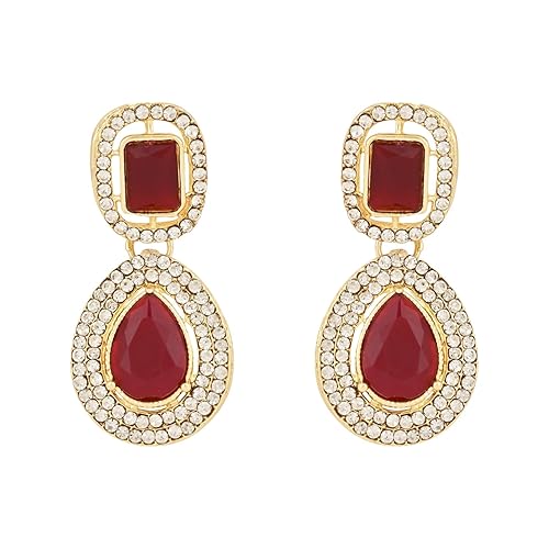 Viyana Maroon Earrings
