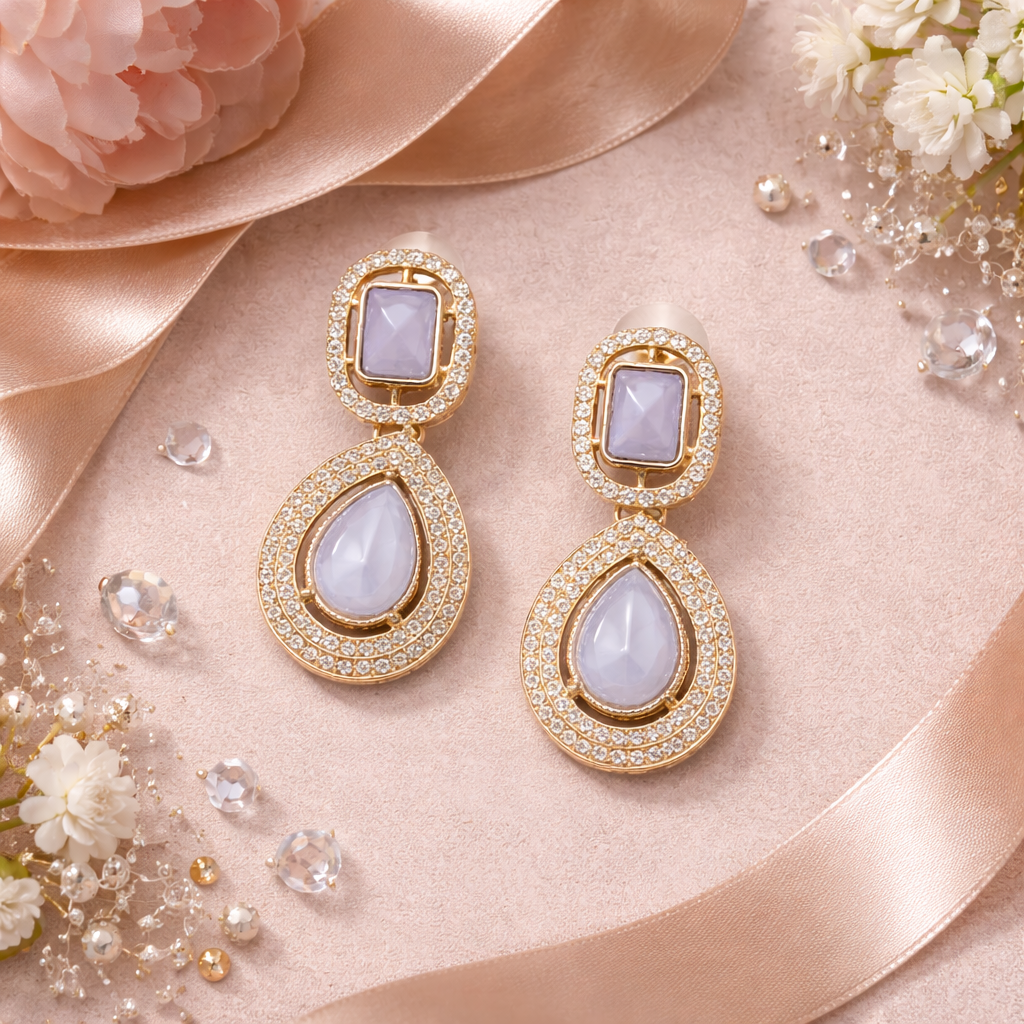 Viyana Purple Earrings