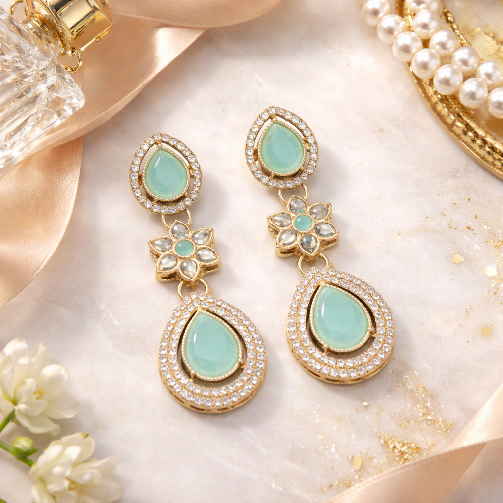 Anmol Mint Earrings