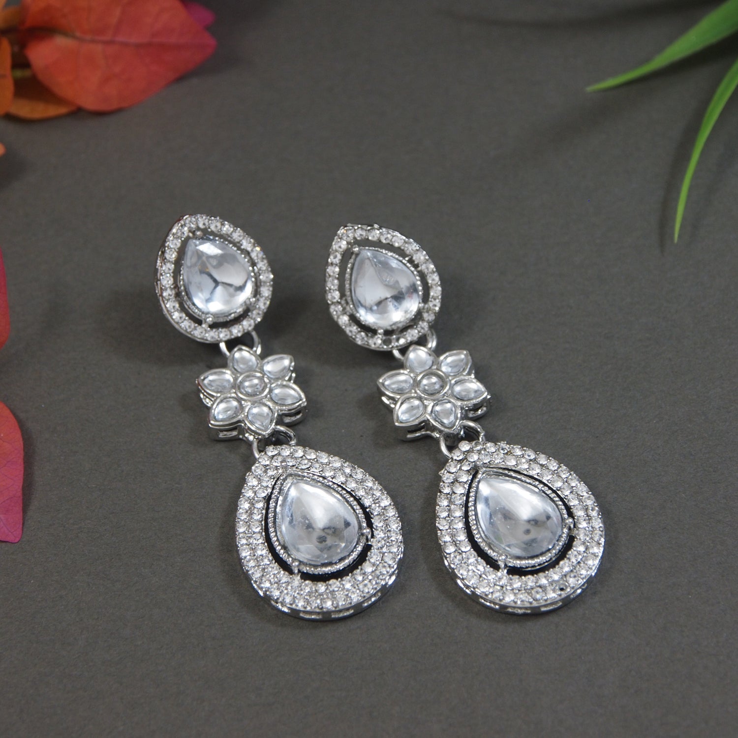 Anmol Silver Earrings
