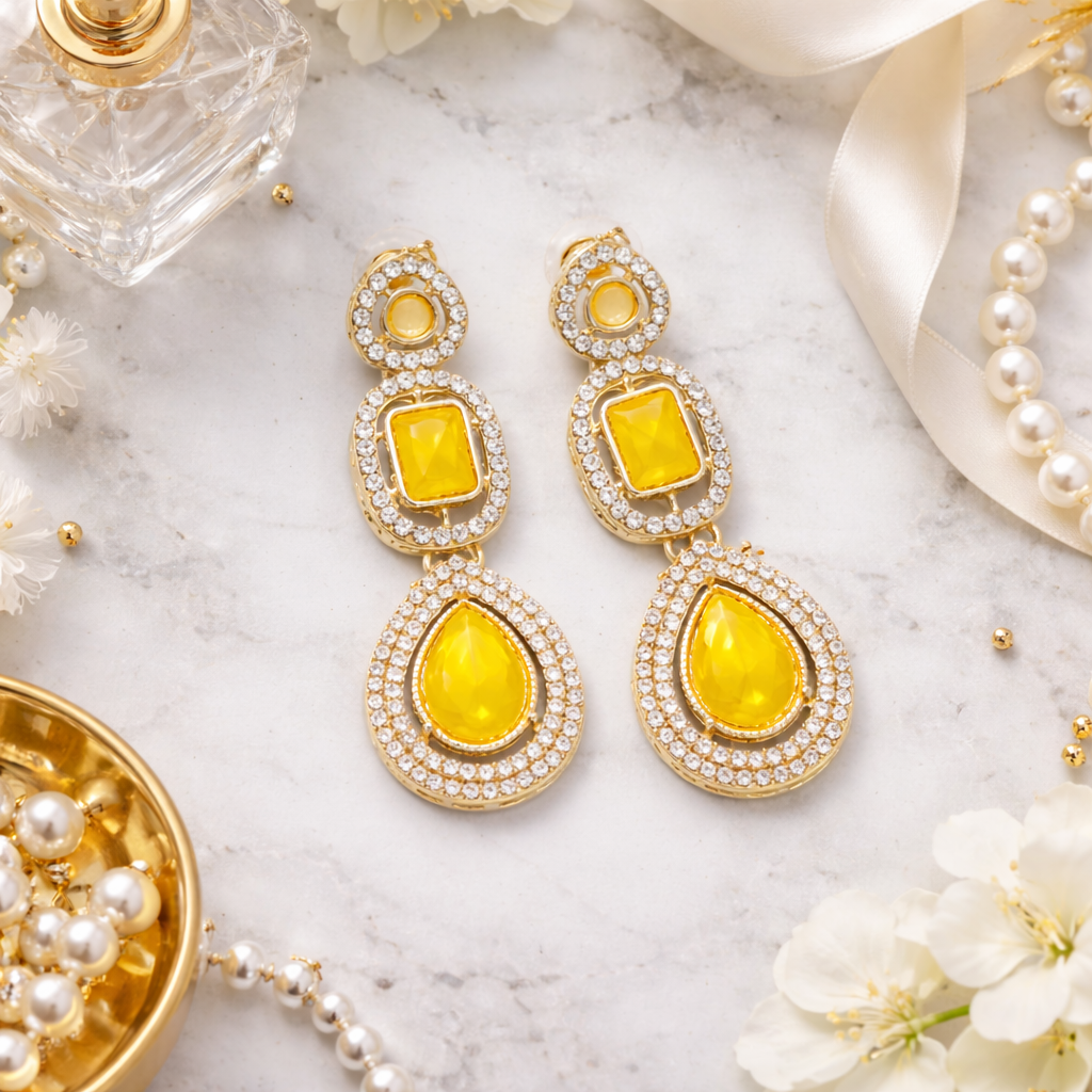 Niara Yellow Earrings