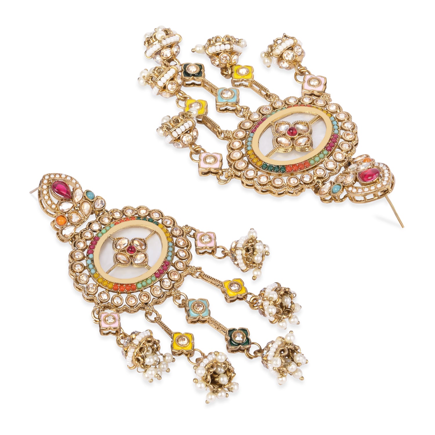 Amulya - Multicolor Mother of Pearl  Earrings