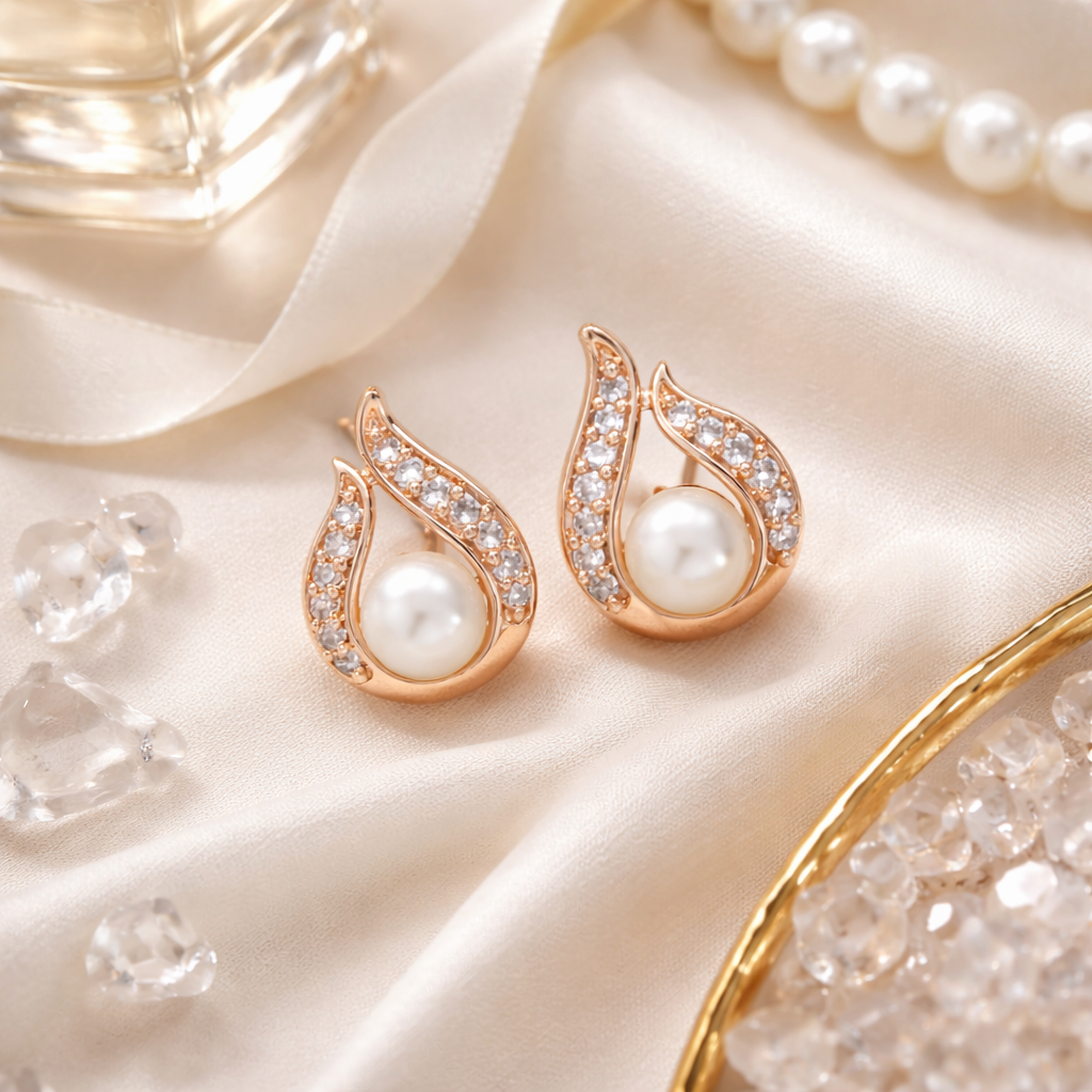 Vashti RoseGold Studs