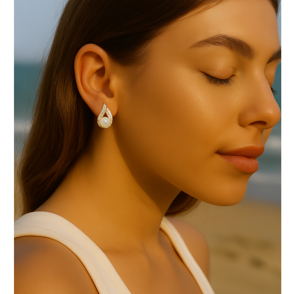 Vashti Silver Studs