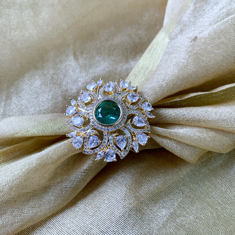 Anora Green CZ Ring