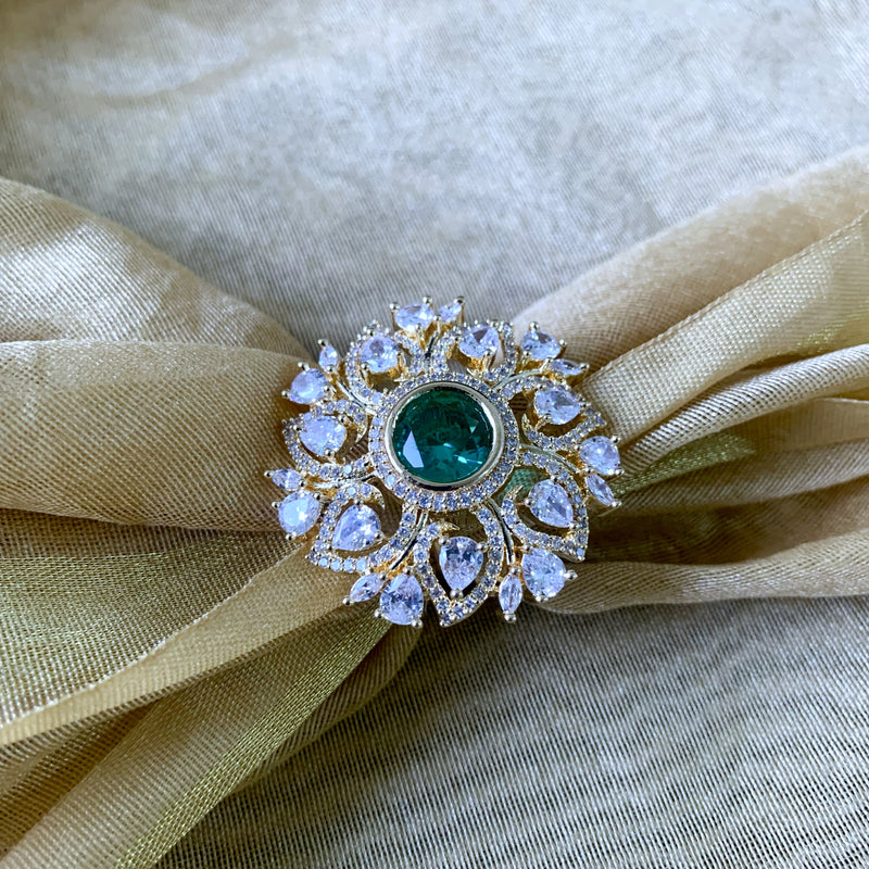 Anora Green CZ Ring