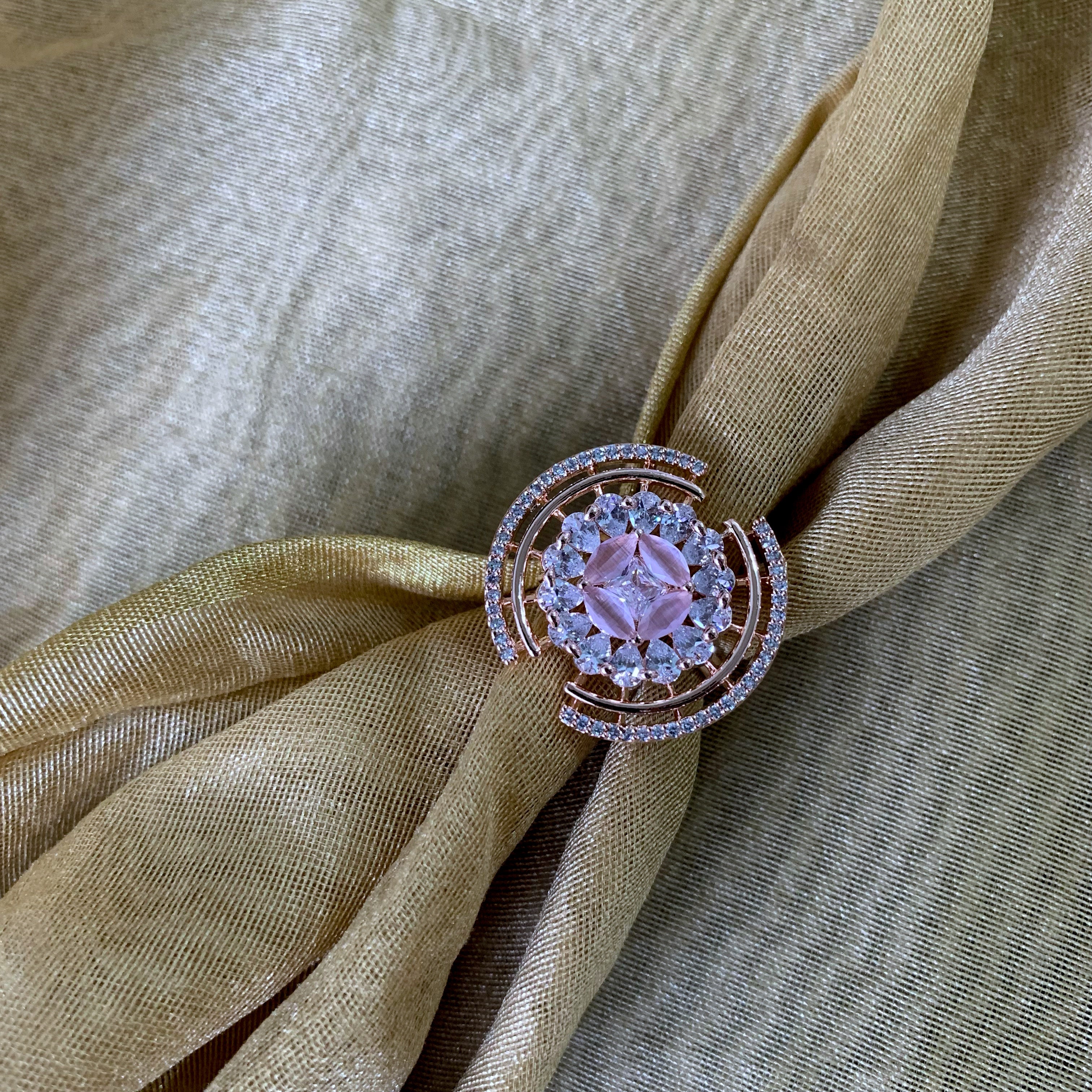 Marsha Pink CZ Ring