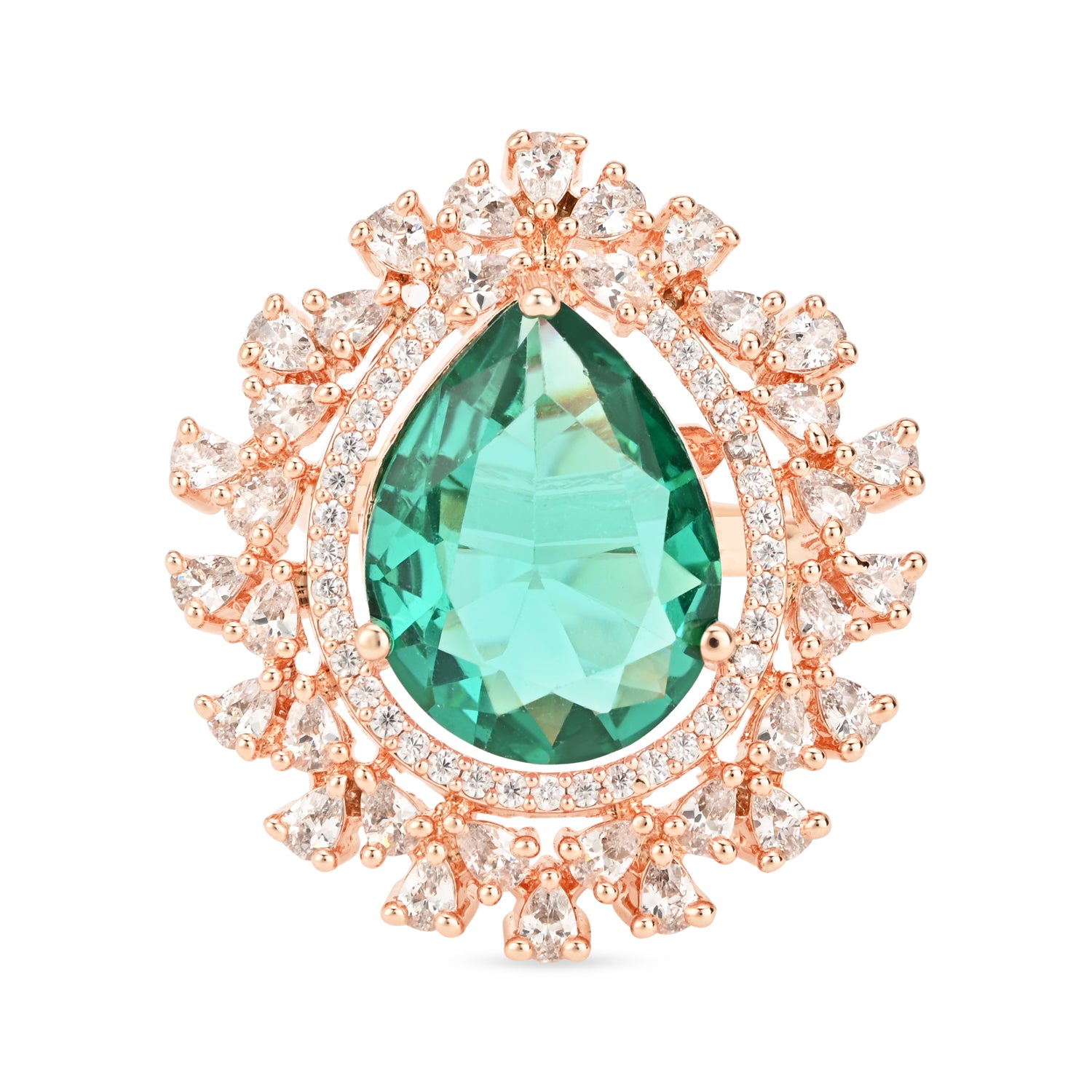 Clara Green CZ Ring
